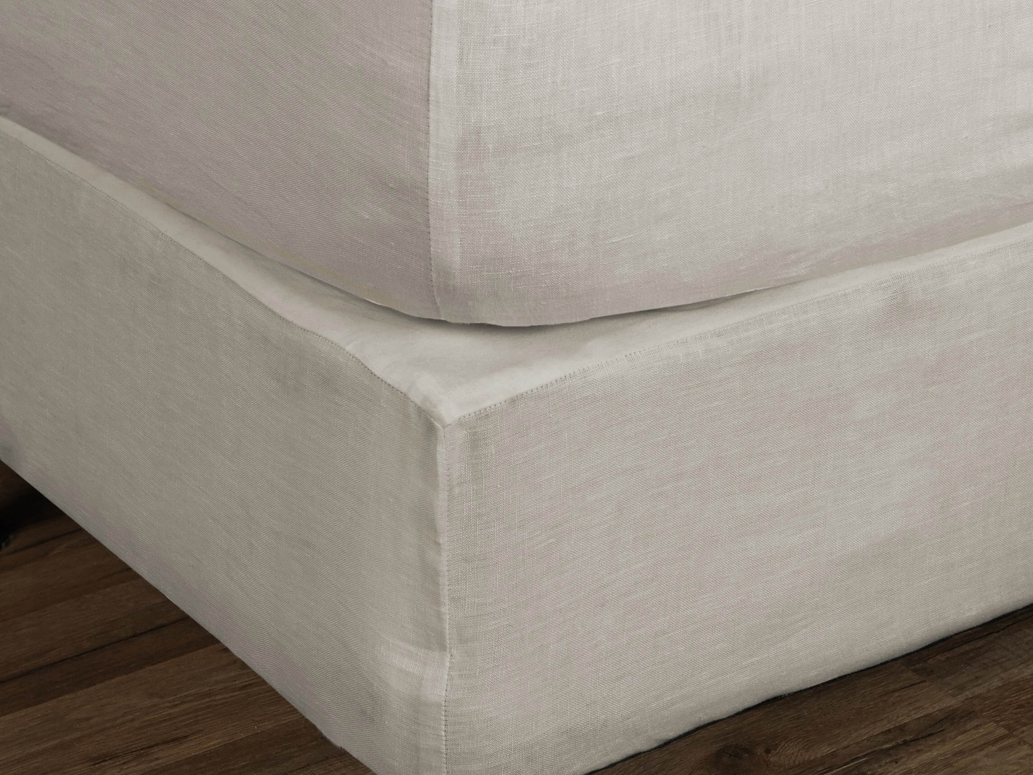 Ava Queen Box Spring Cover in Fawn