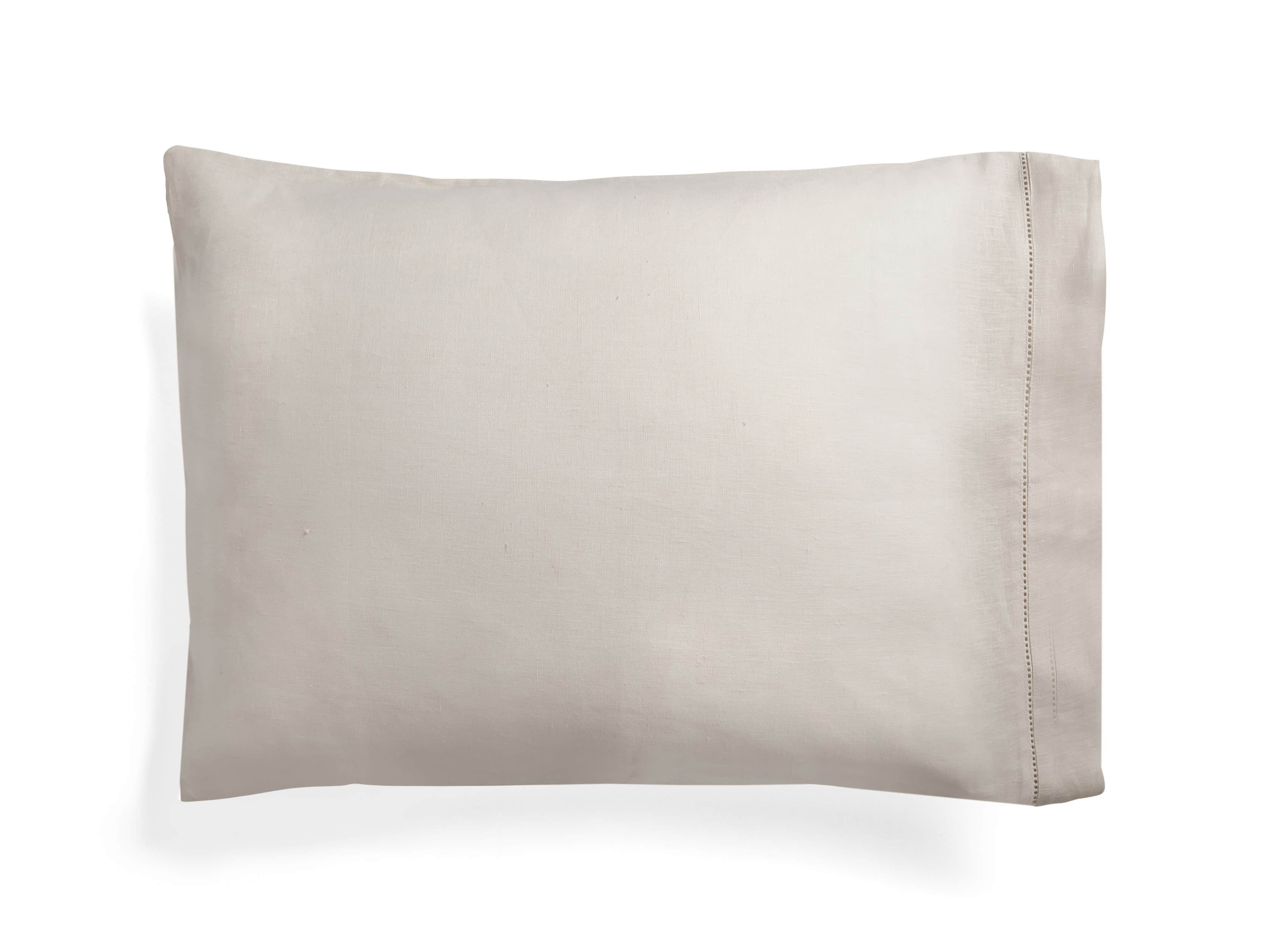 Ava Standard Hem-Stitch Pillow Case in Fawn