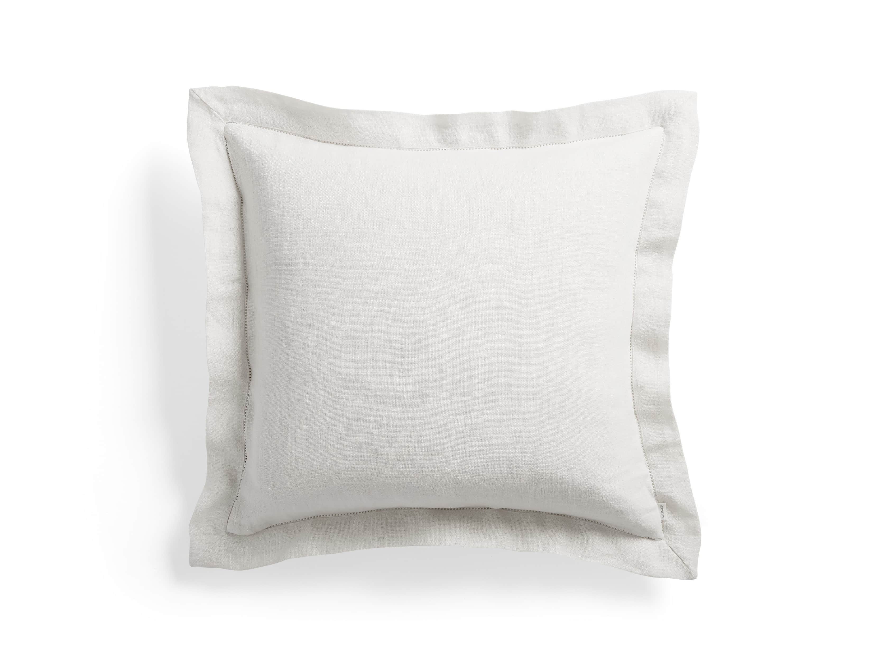 Ava Euro Hem-Stitch Sham in White, slide 1 of 4