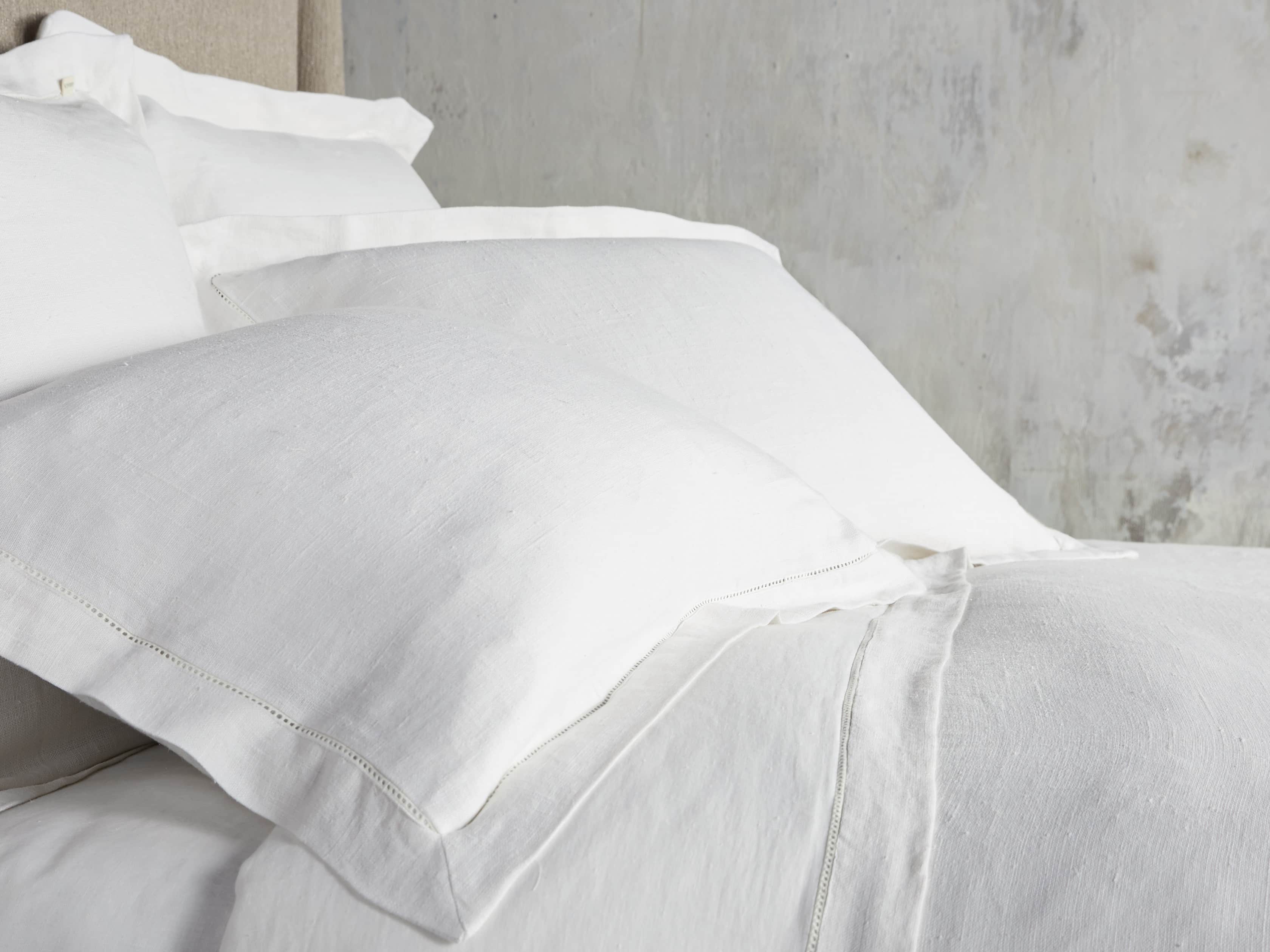 Ava Euro Hem-Stitch Sham in White, slide 3 of 4