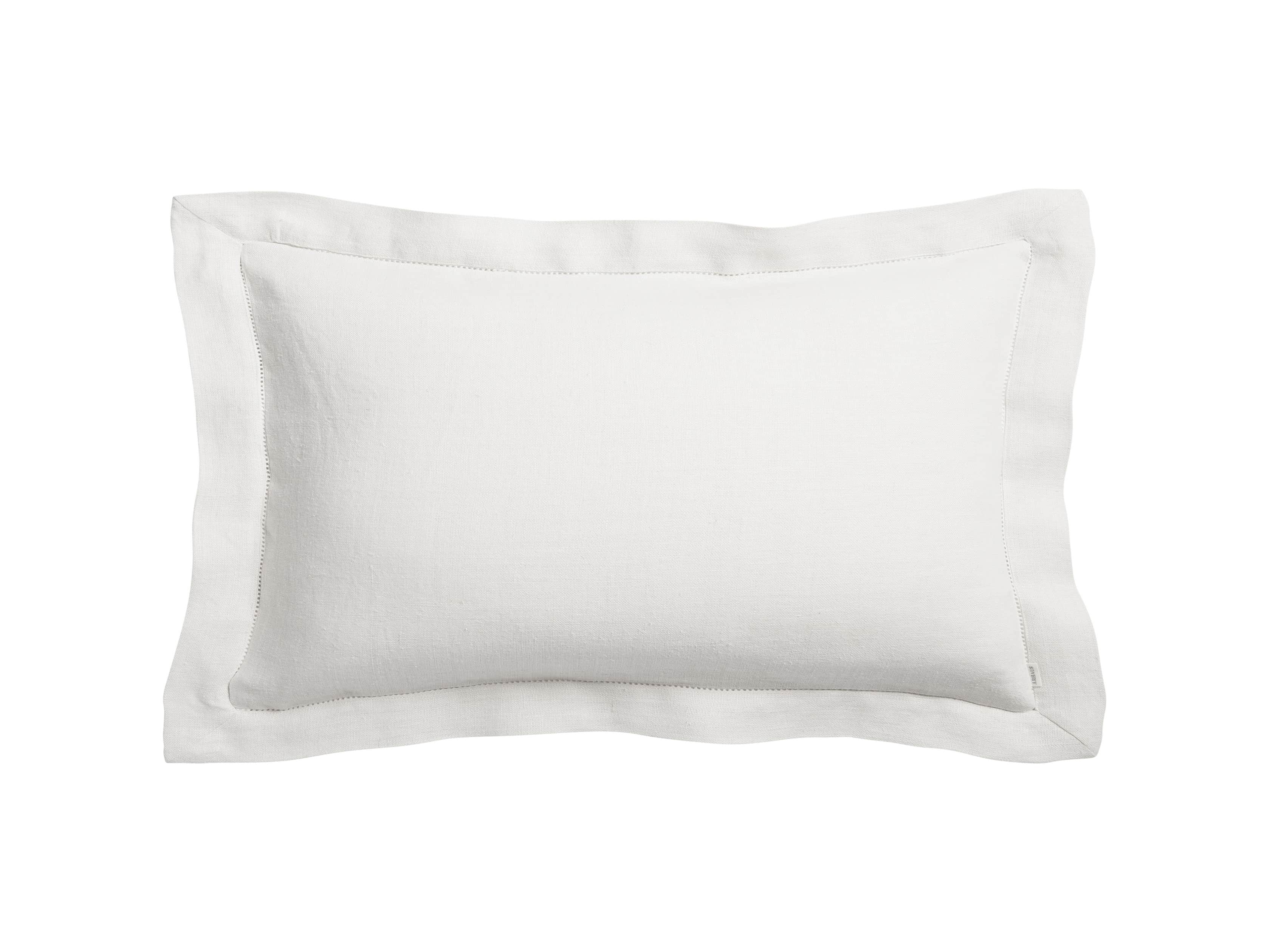 Ava King Hem-Stitch Sham in White