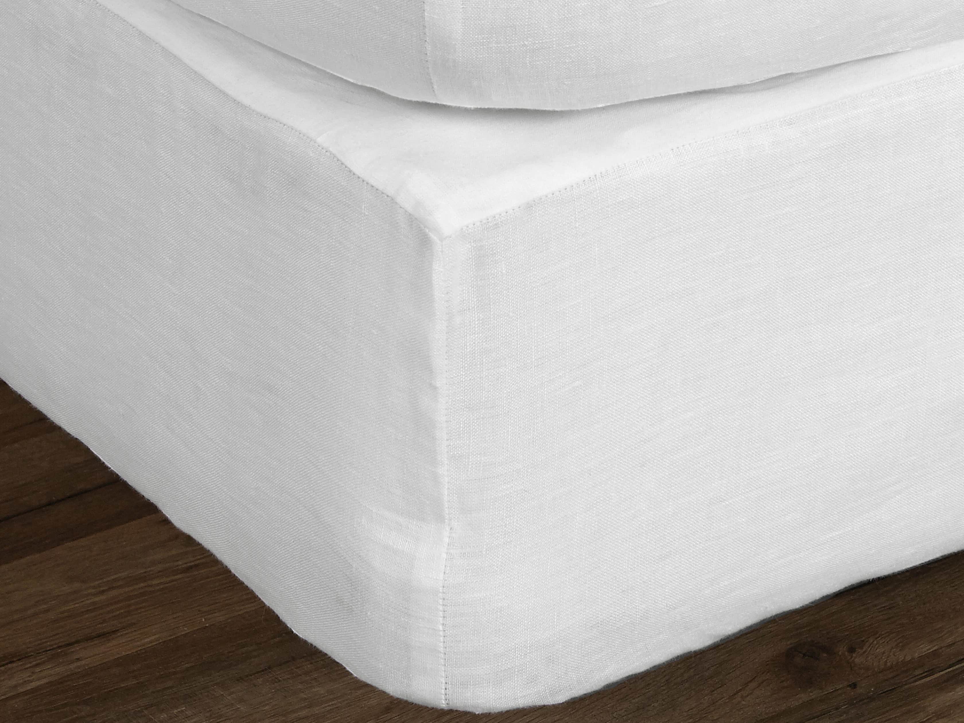 Ava King Box Spring Cover in White
