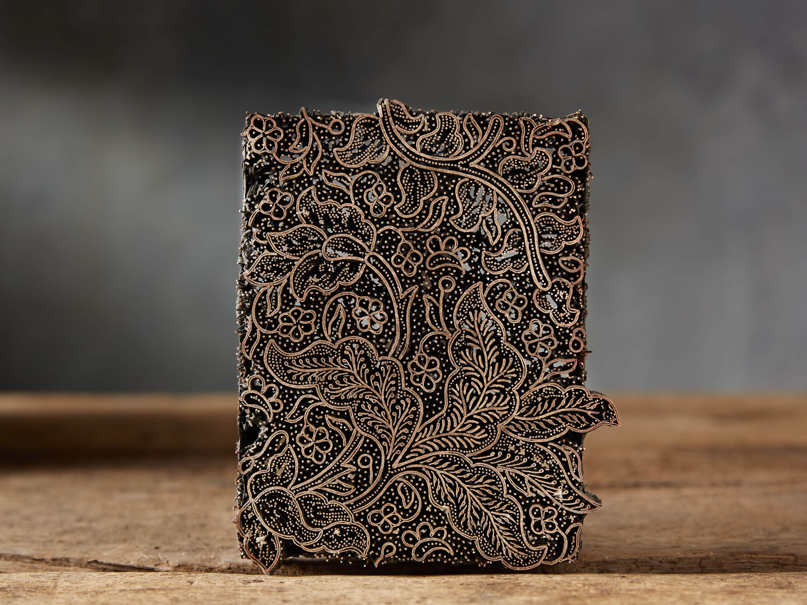 Metal Batik Stamp with Aged Finish, slide 4 of 10