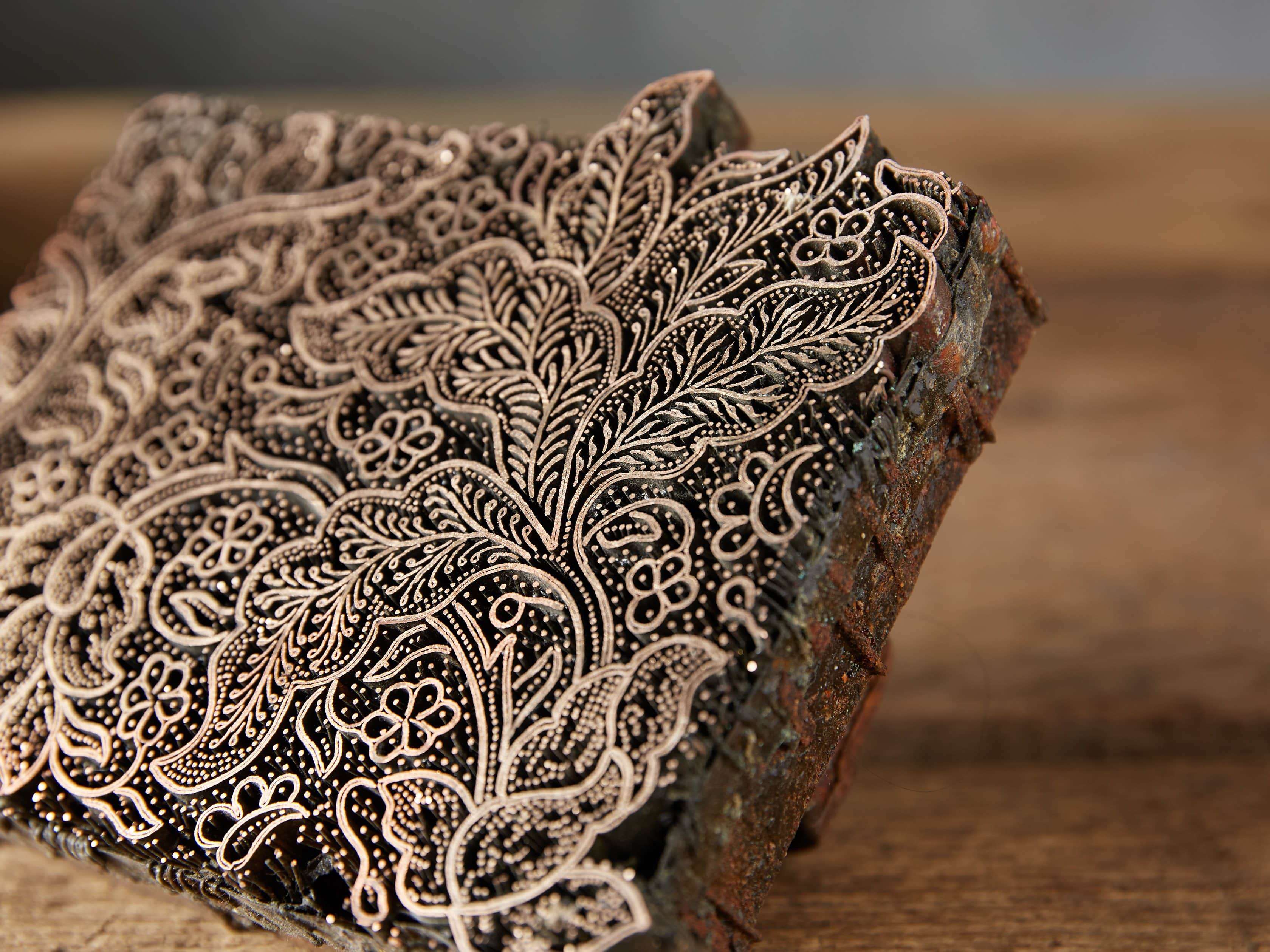 Metal Batik Stamp with Aged Finish, slide 5 of 10