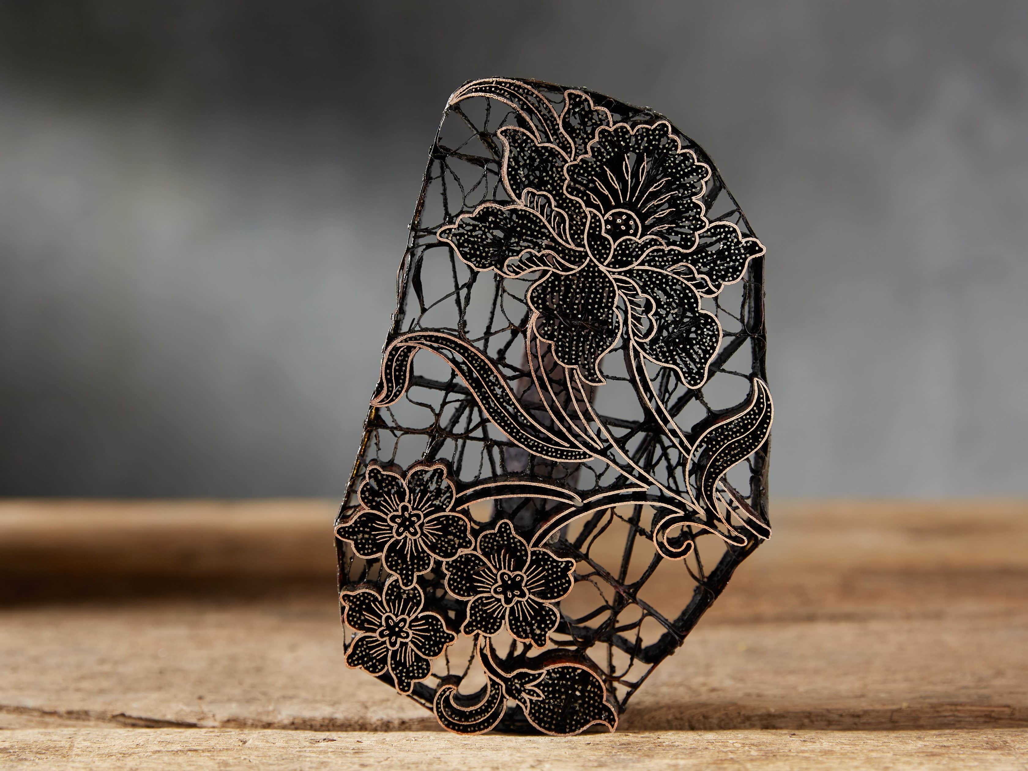 Metal Batik Stamp with Aged Finish, slide 7 of 10