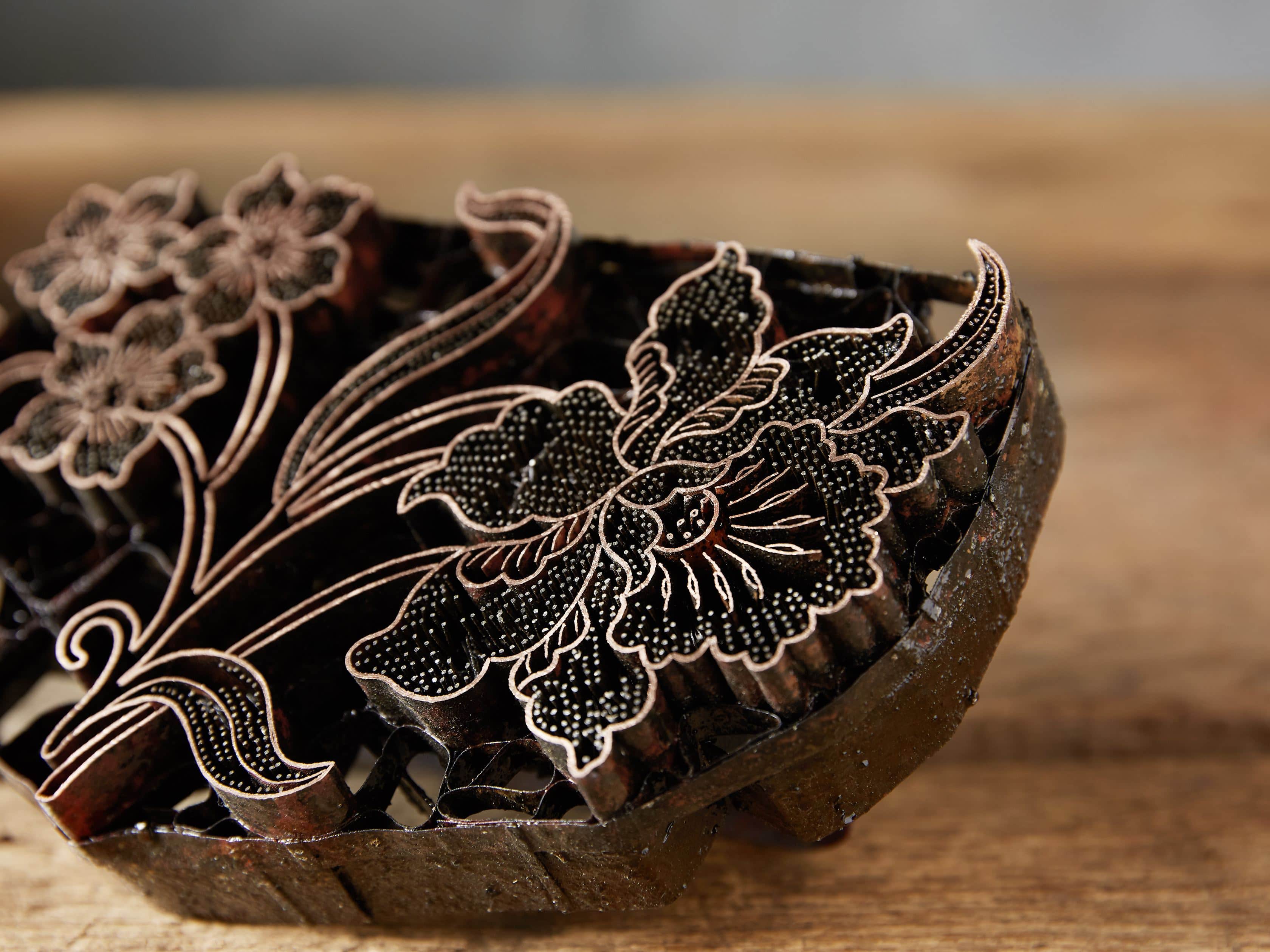Metal Batik Stamp with Aged Finish, slide 8 of 10