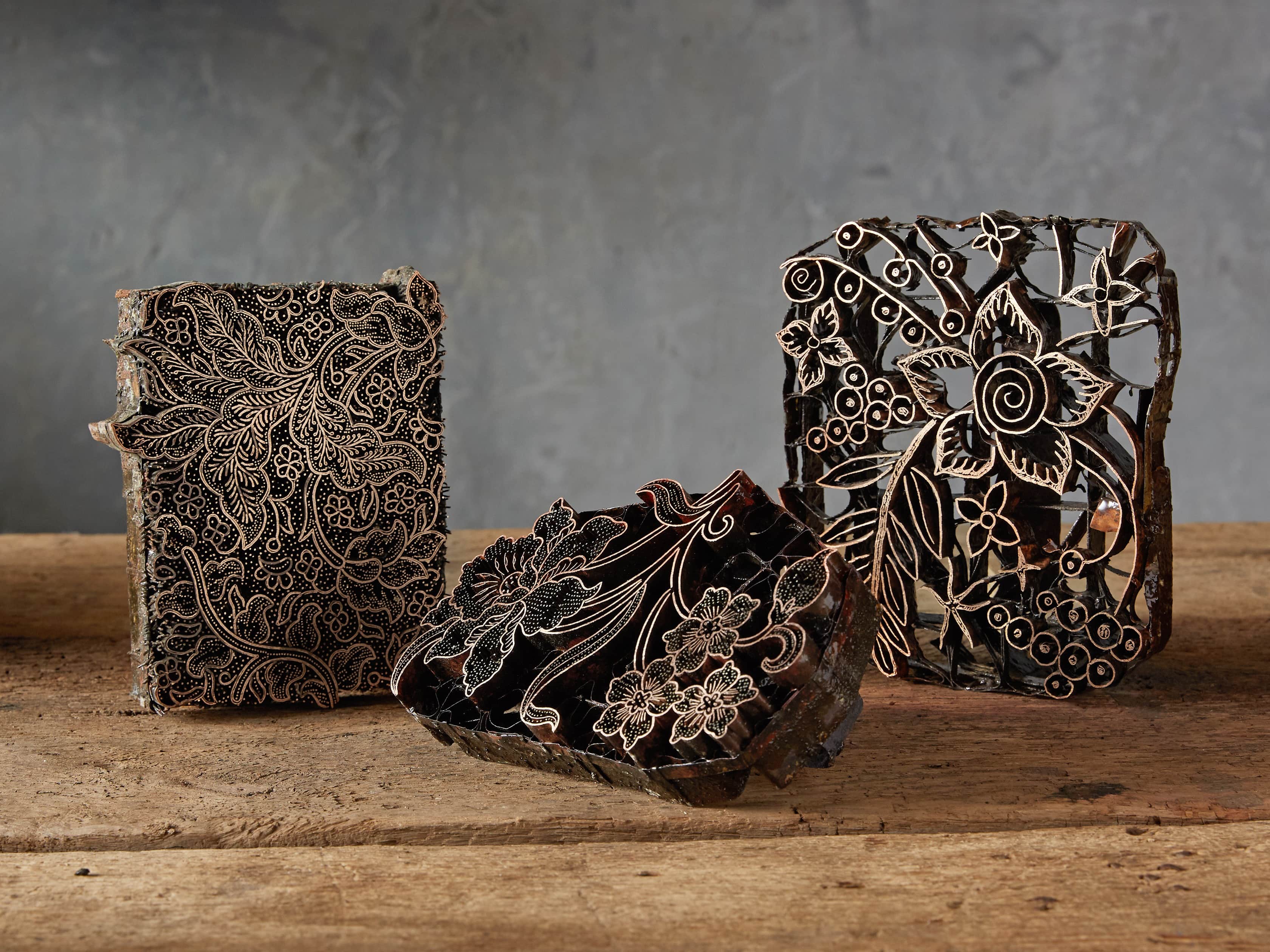 Metal Batik Stamp with Aged Finish, slide 10 of 10