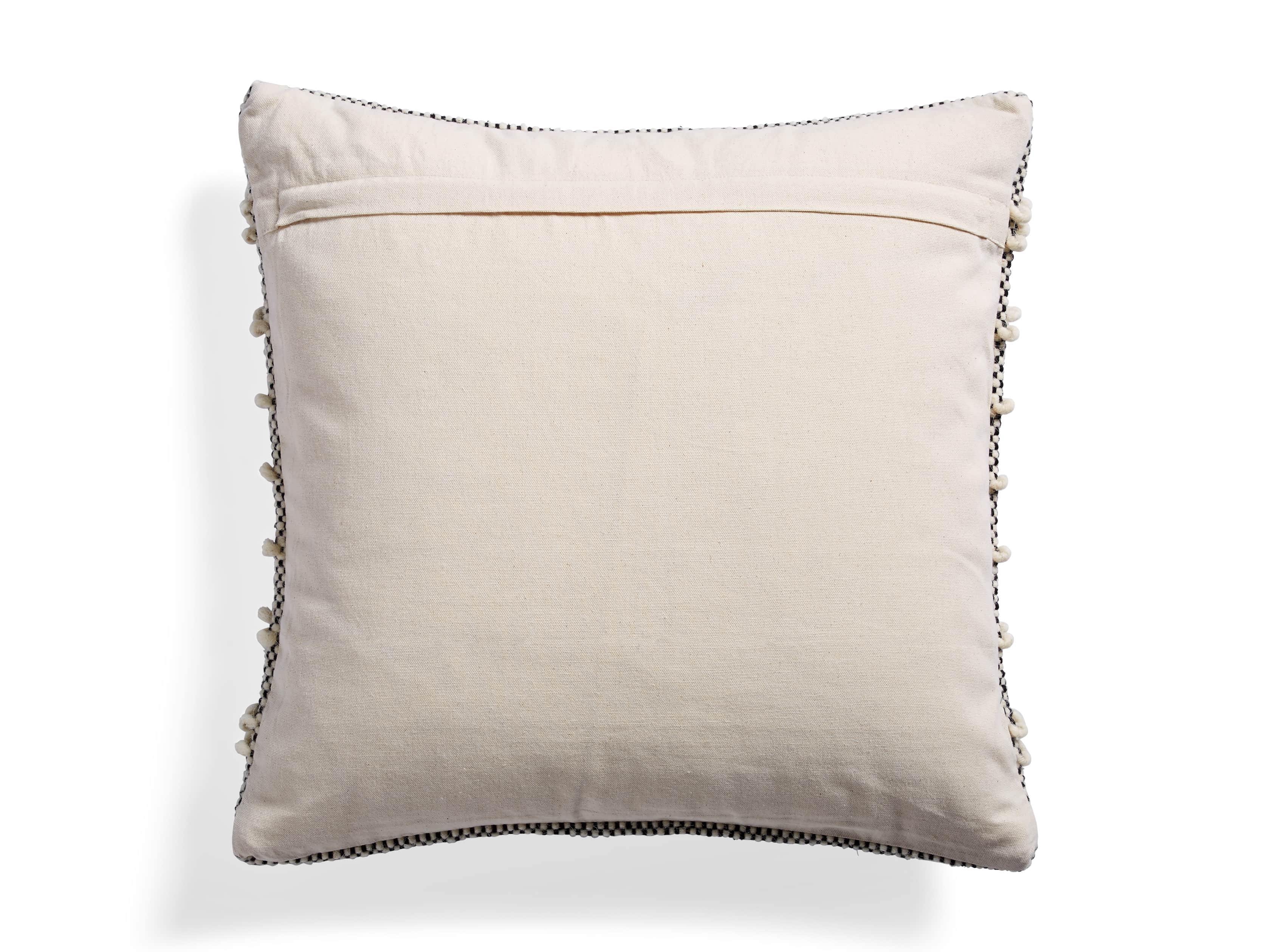 BOHO SQUARE PILLOW COVER IN IVORY, slide 2 of 4