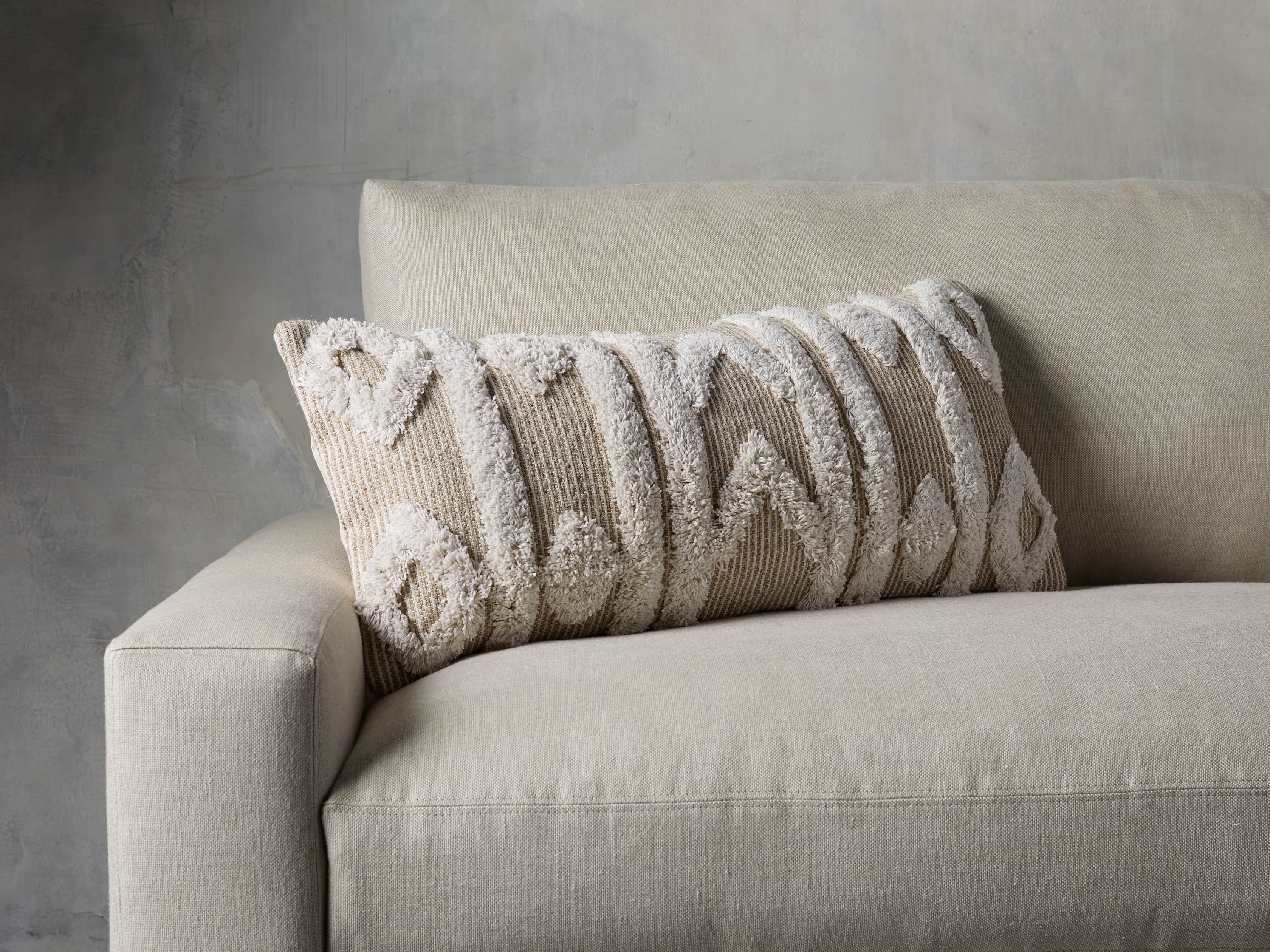 fringe lumbar pillow