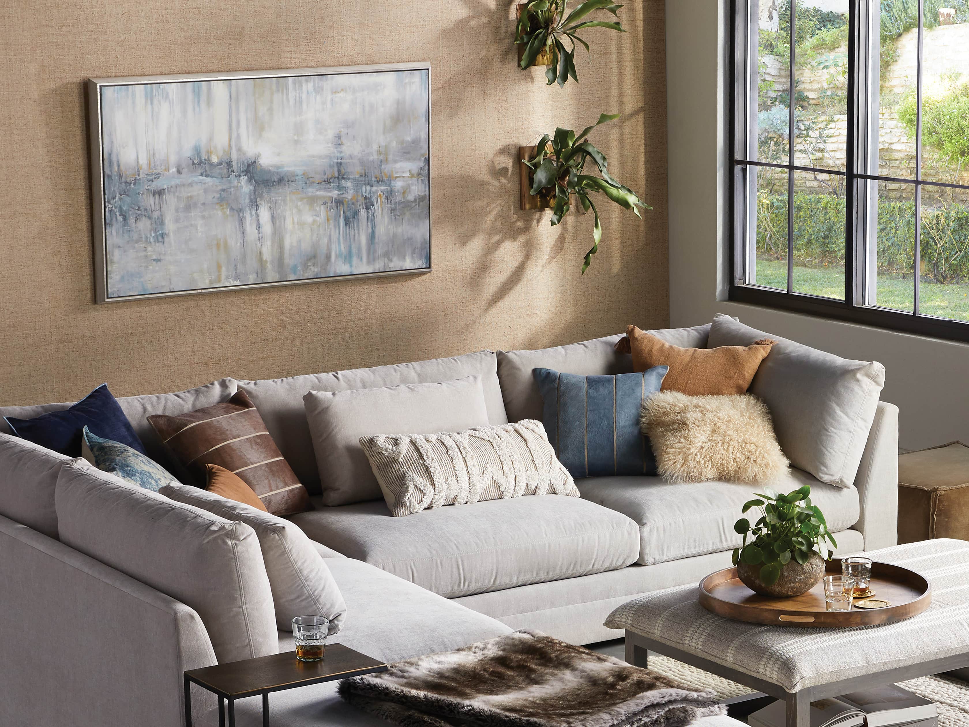 BOHO FRINGE OVERSIZED LUMBAR PILLOW COVER IN IVORY, slide 7 of 8