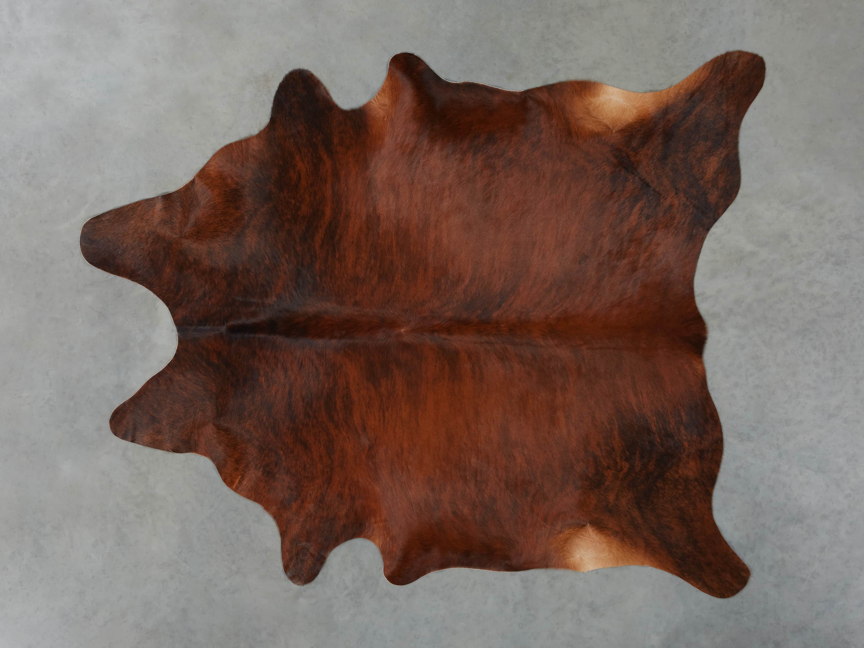 Beige & Dark Brown Cowhide Rug - Woodwaves