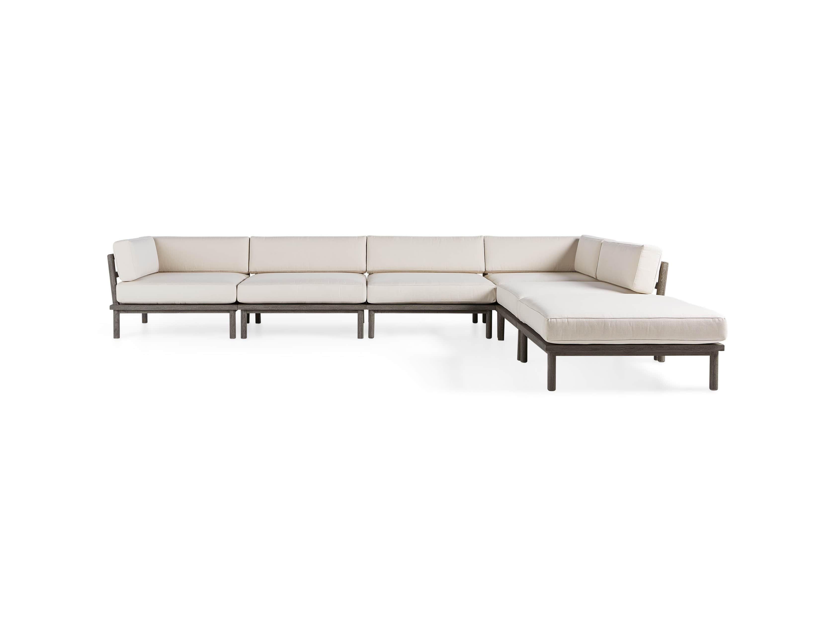 Costa Outdoor Six Piece L Sectional