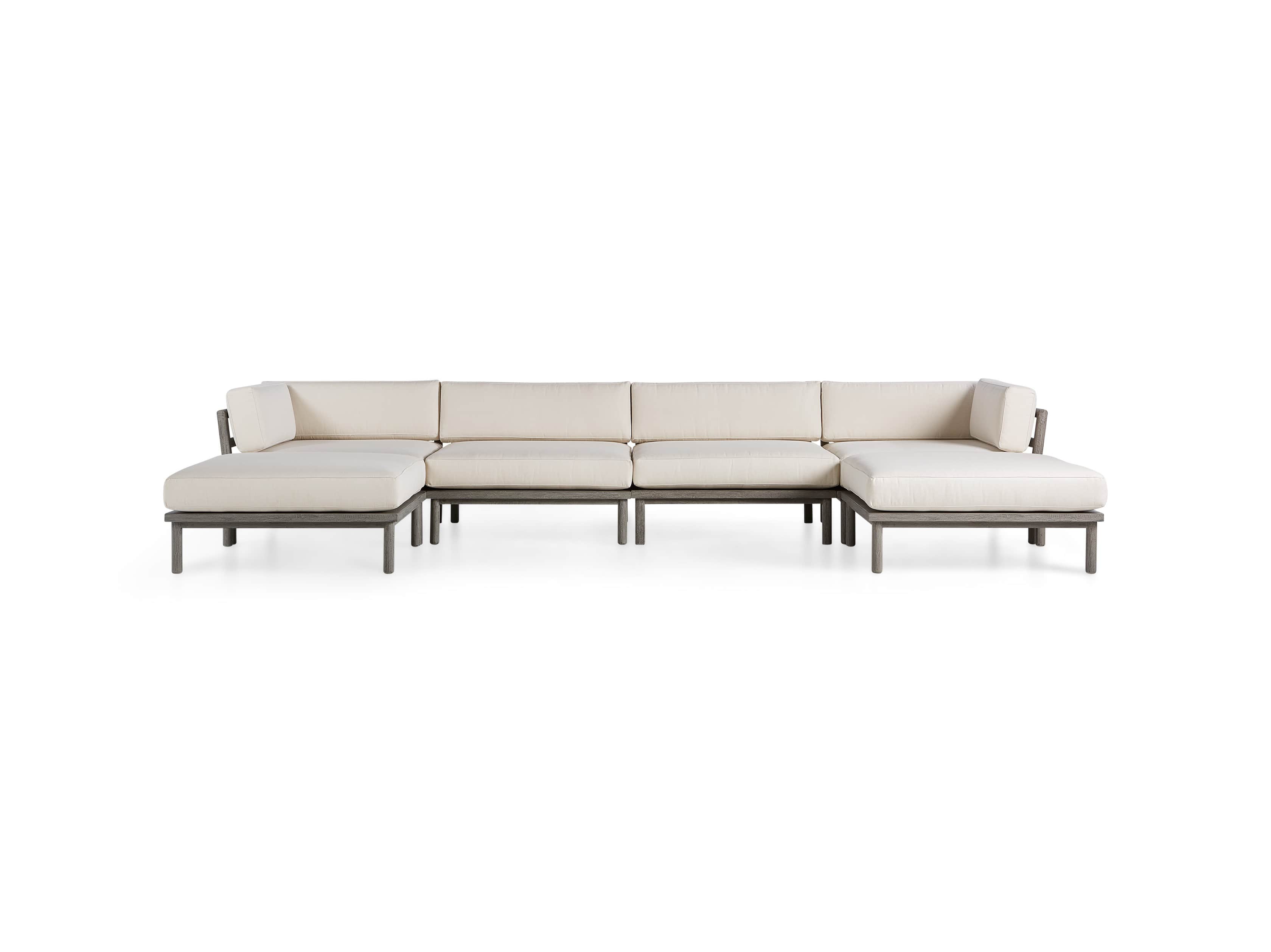 Costa Outdoor Six Piece U Sectional
