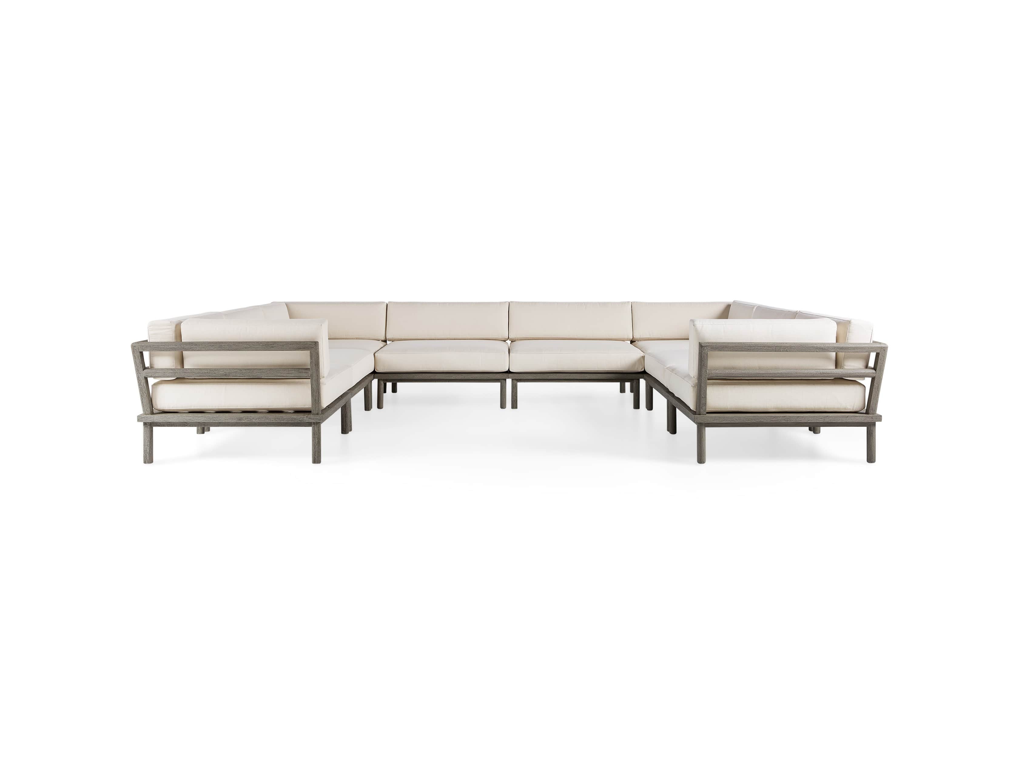Costa Outdoor Eight Piece U Sectional