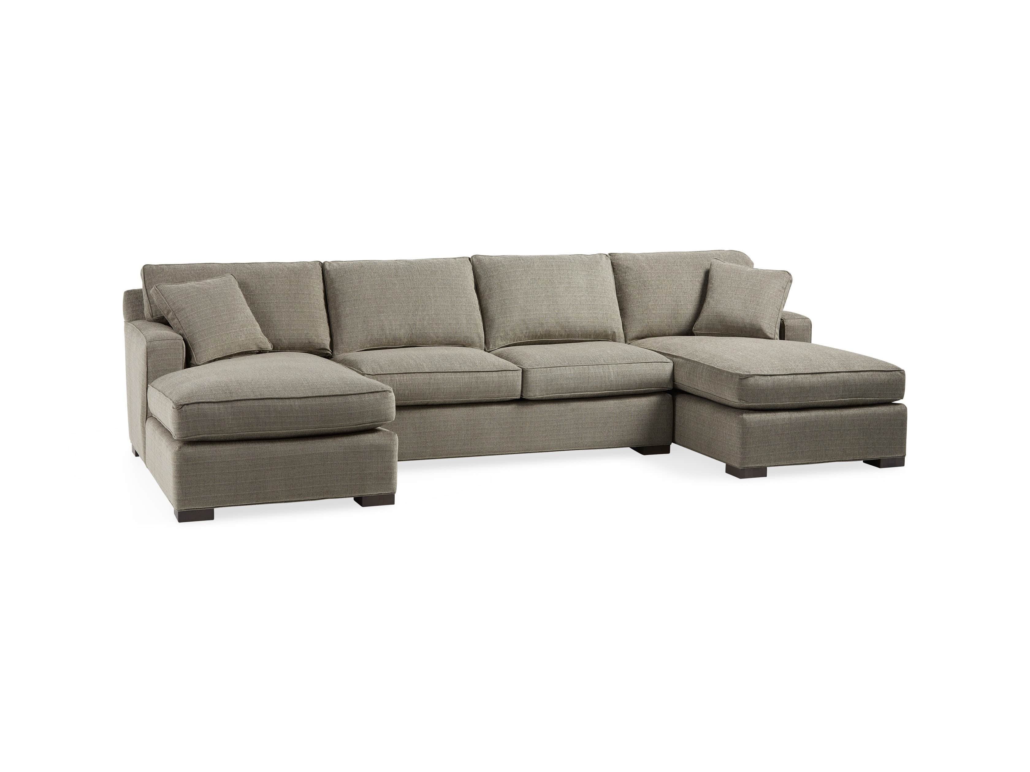Dune 135" Upholstered Double Chaise Sectional