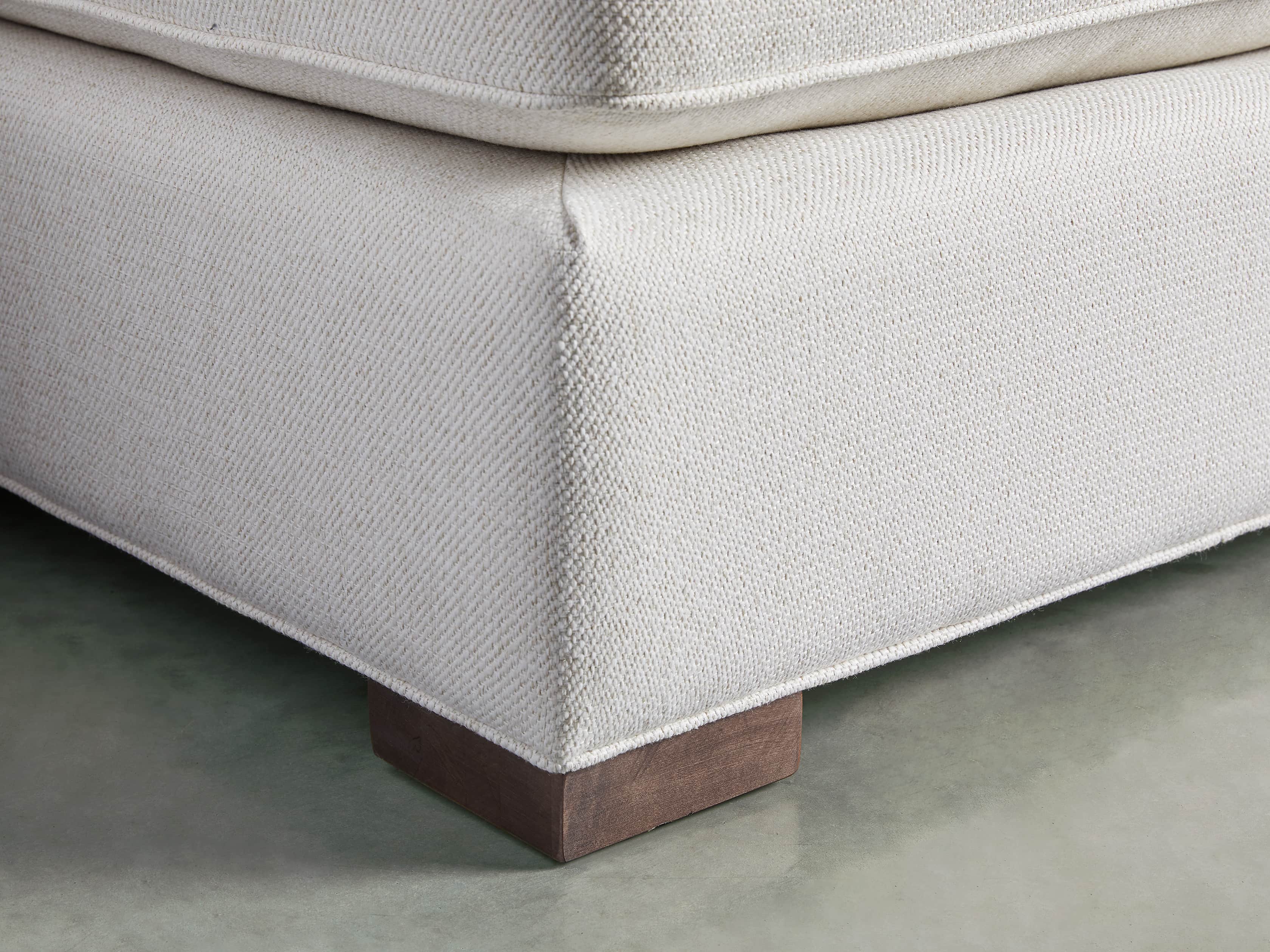 Dune Three Piece Large Chaise Sectional in Cream
