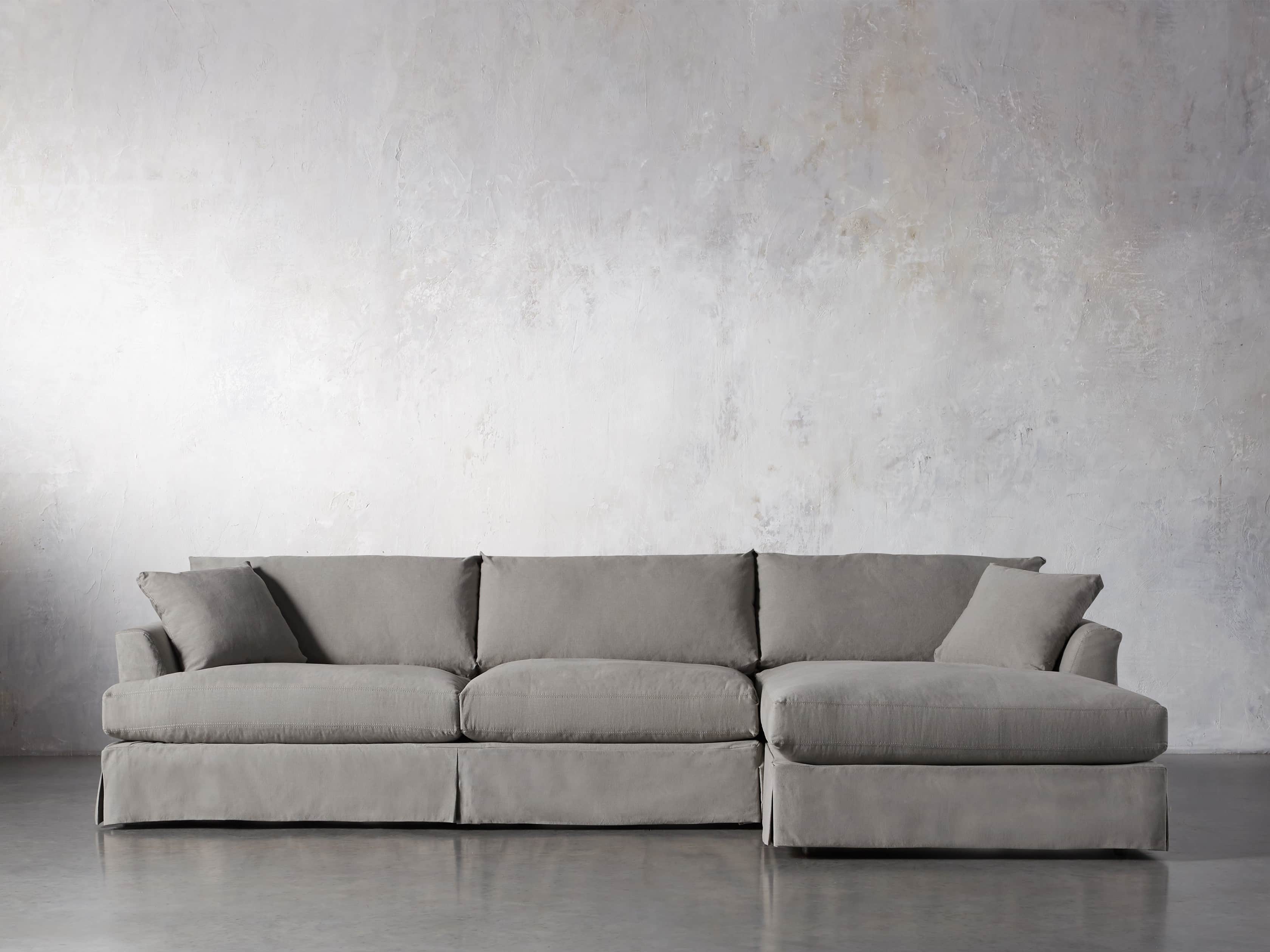 Emory 134" Two Piece Slipcovered Sectional