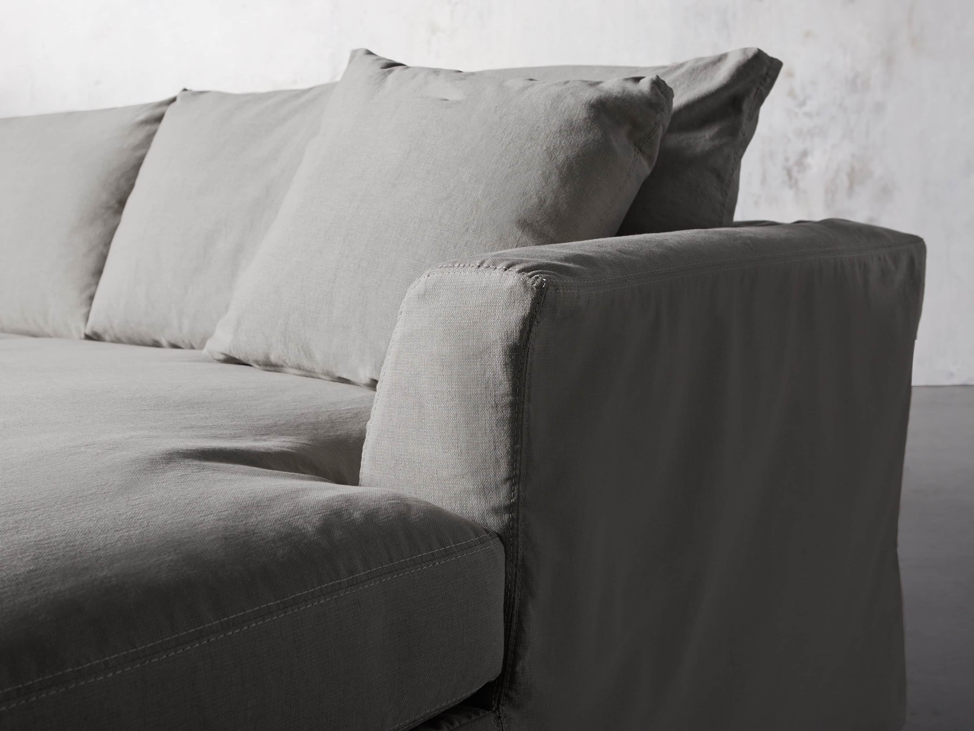Emory 134" Two Piece Slipcovered Sectional