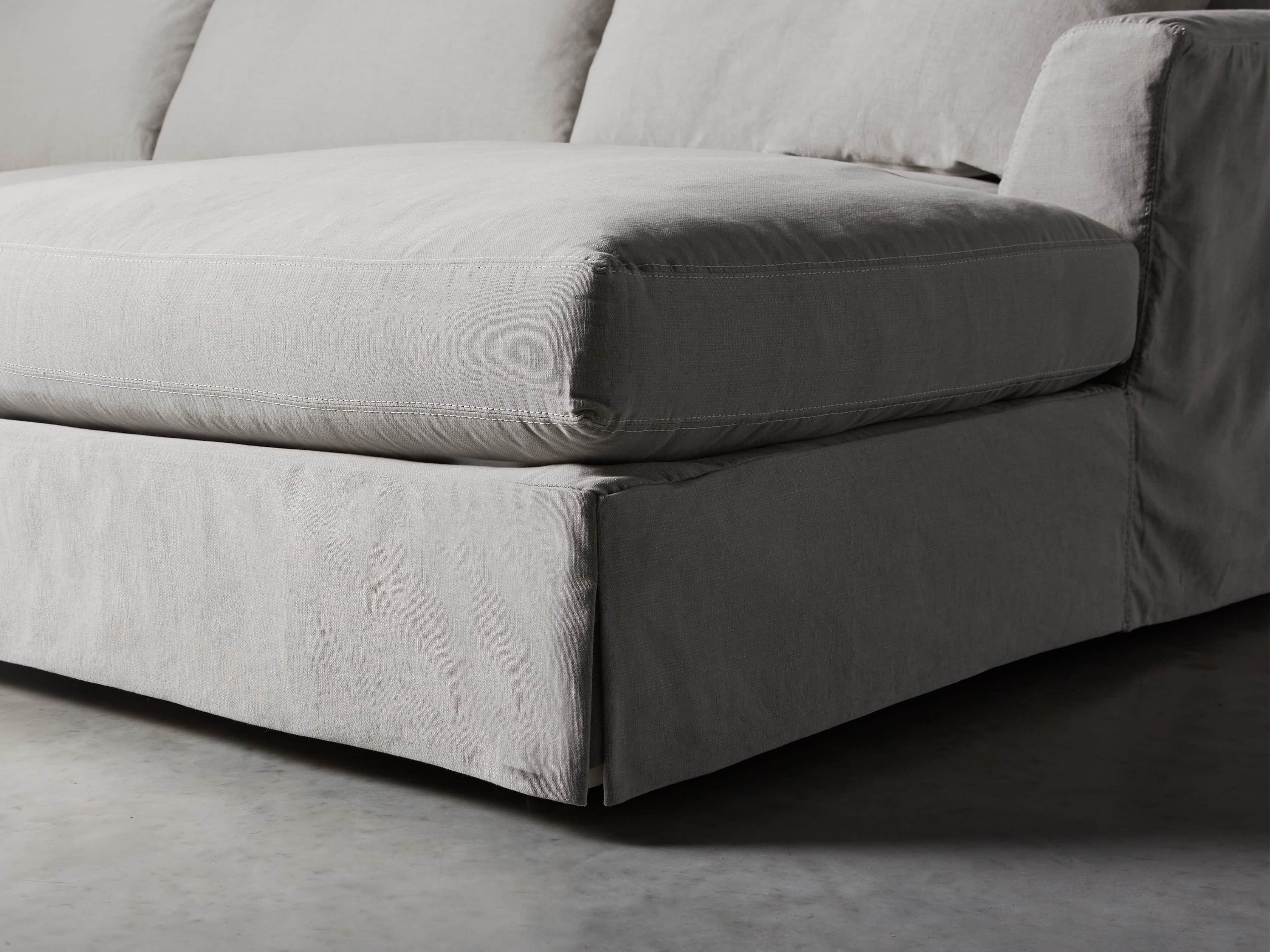 Emory 134" Two Piece Slipcovered Sectional