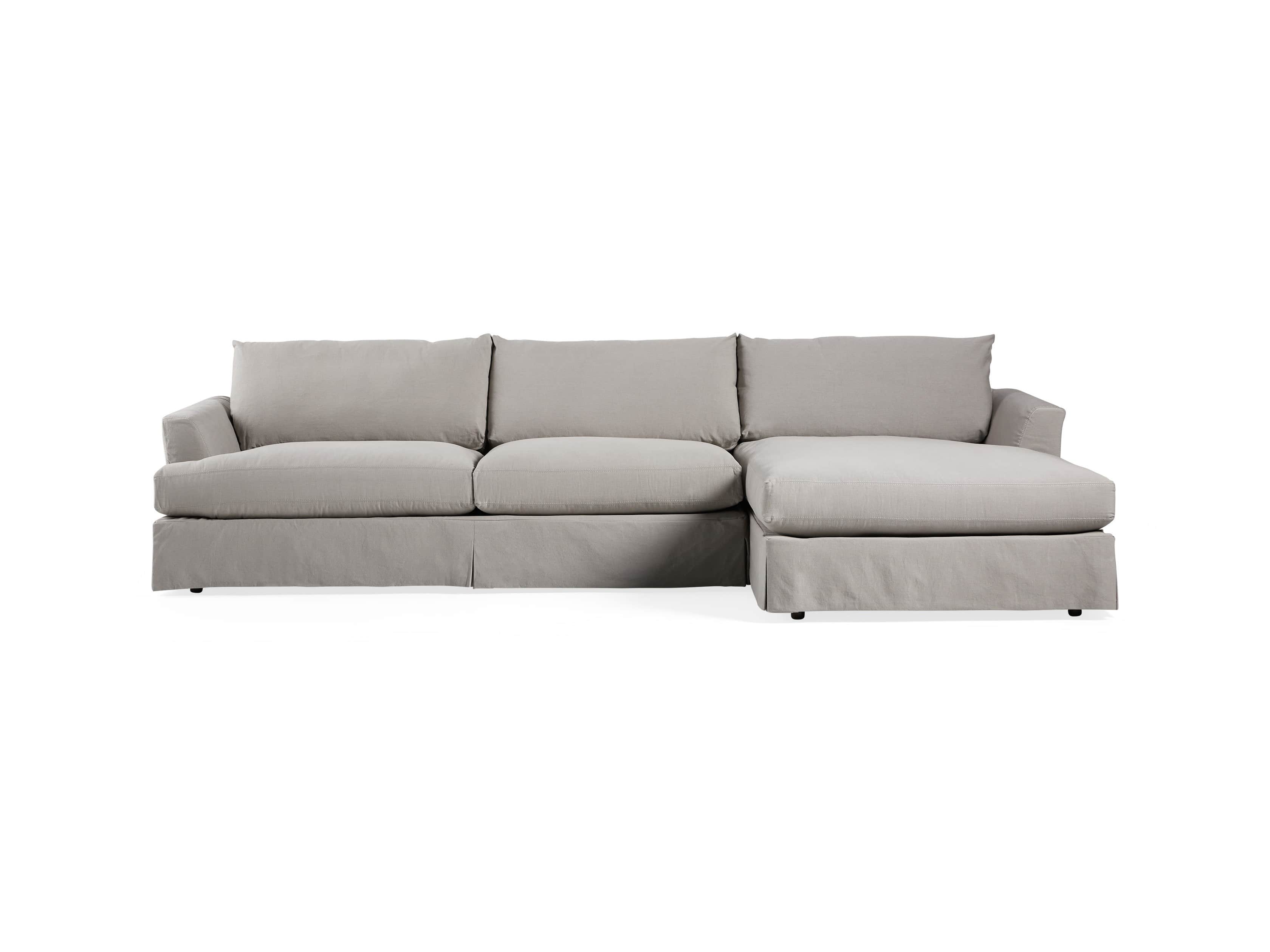 Emory 134" Two Piece Slipcovered Sectional
