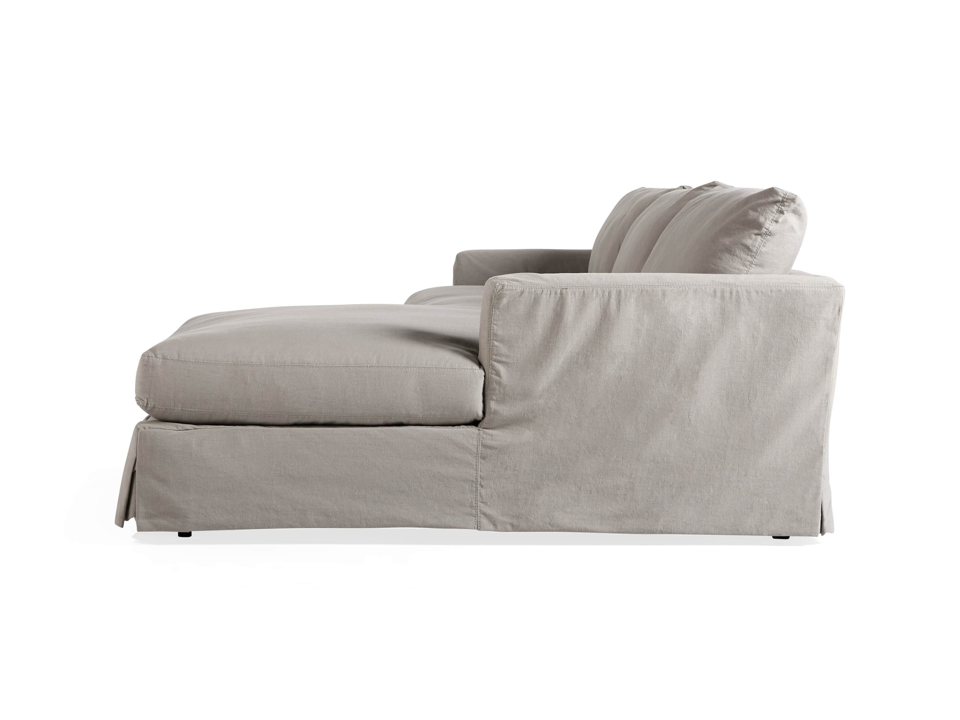 Emory 134" Two Piece Slipcovered Sectional