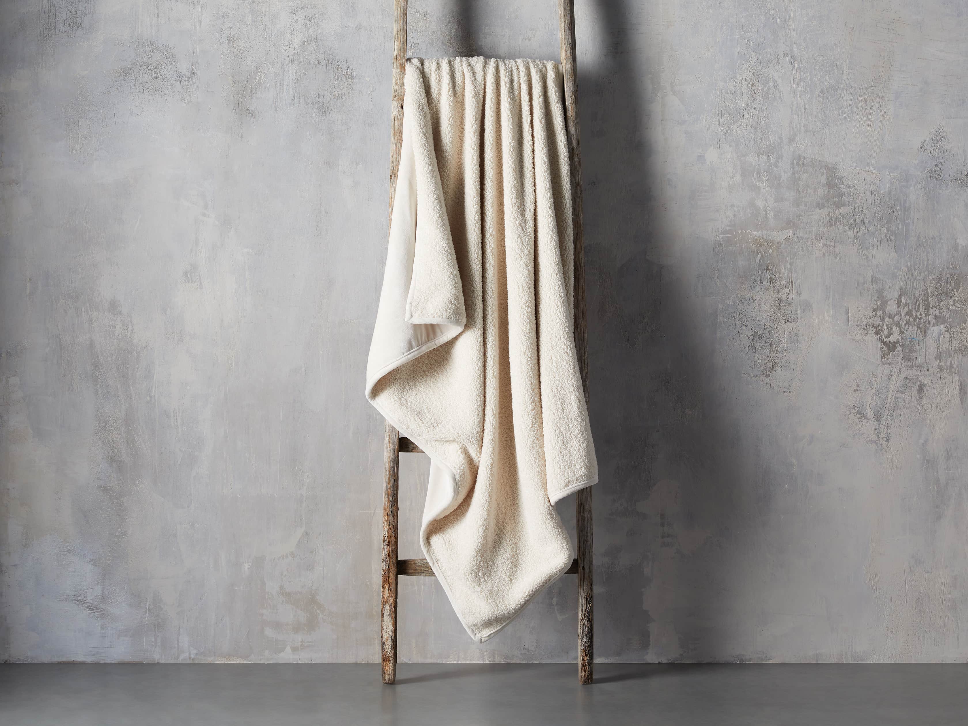 Faux Fur Sherpa Throw Arhaus