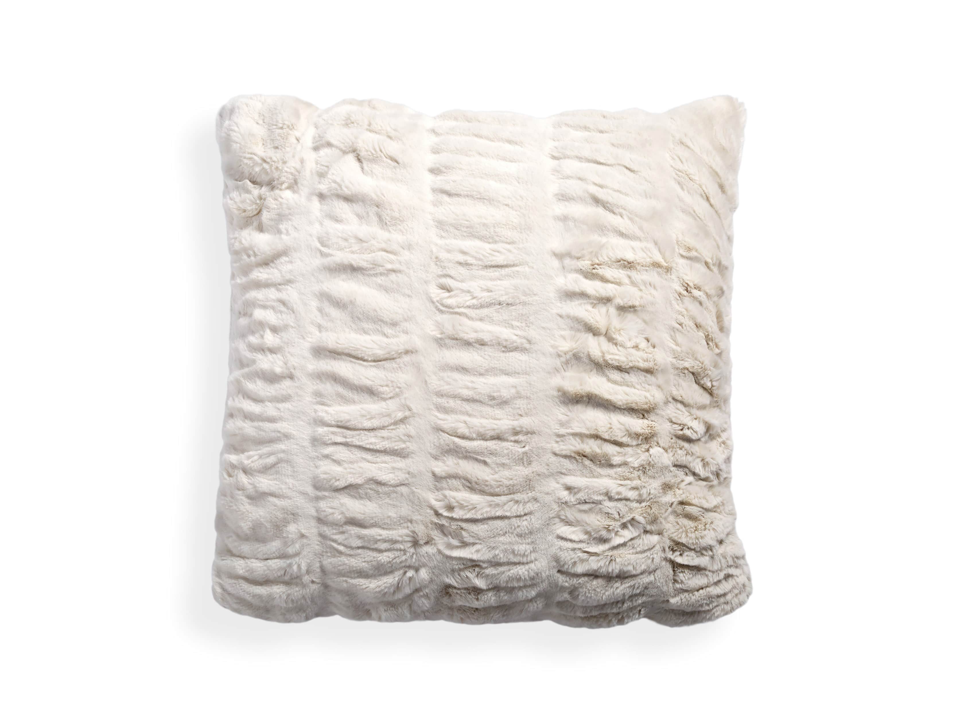 Faux Fur Luxe Ivory Euro Pillow