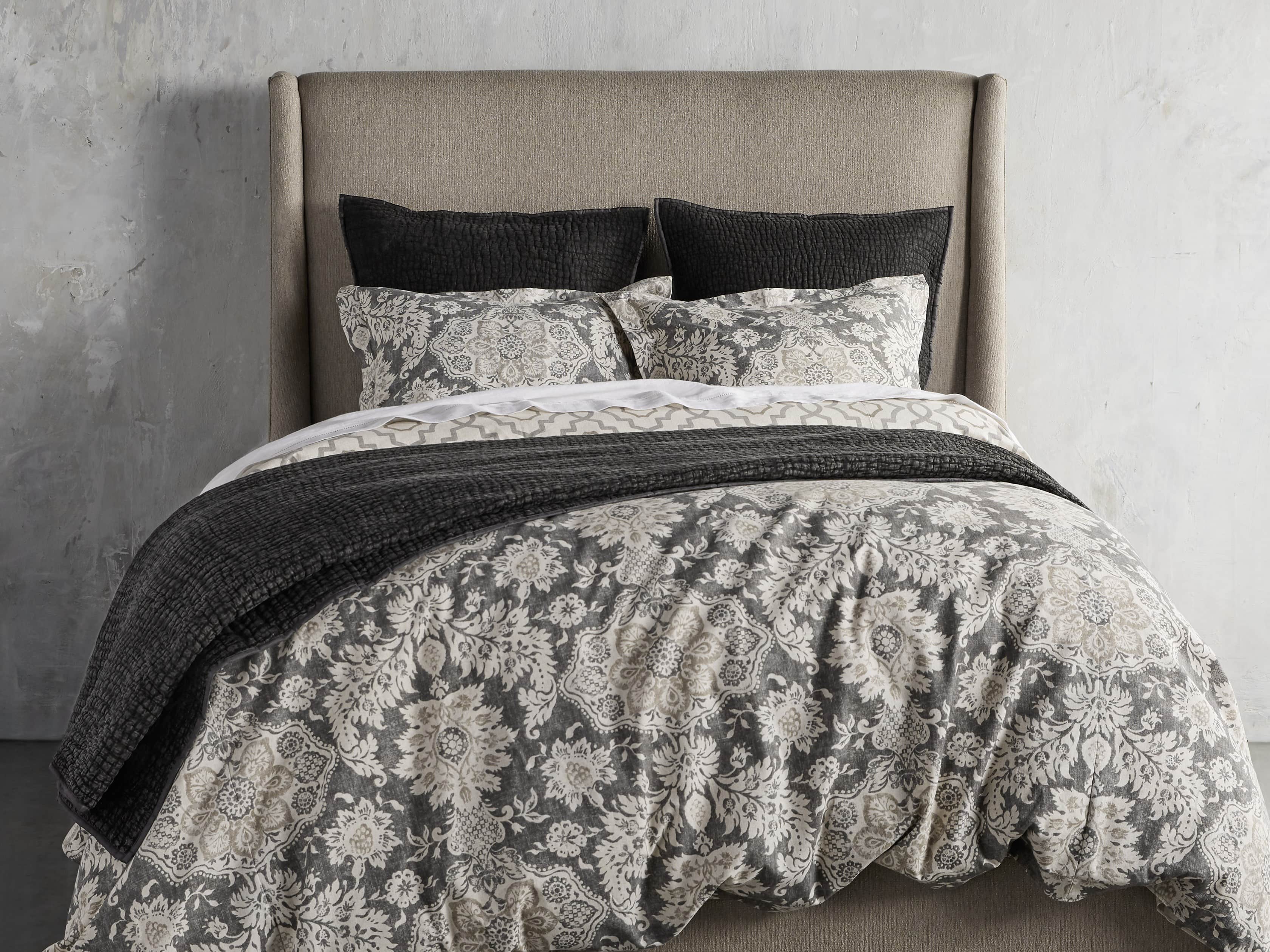 Fresco Metal Queen Duvet Cover