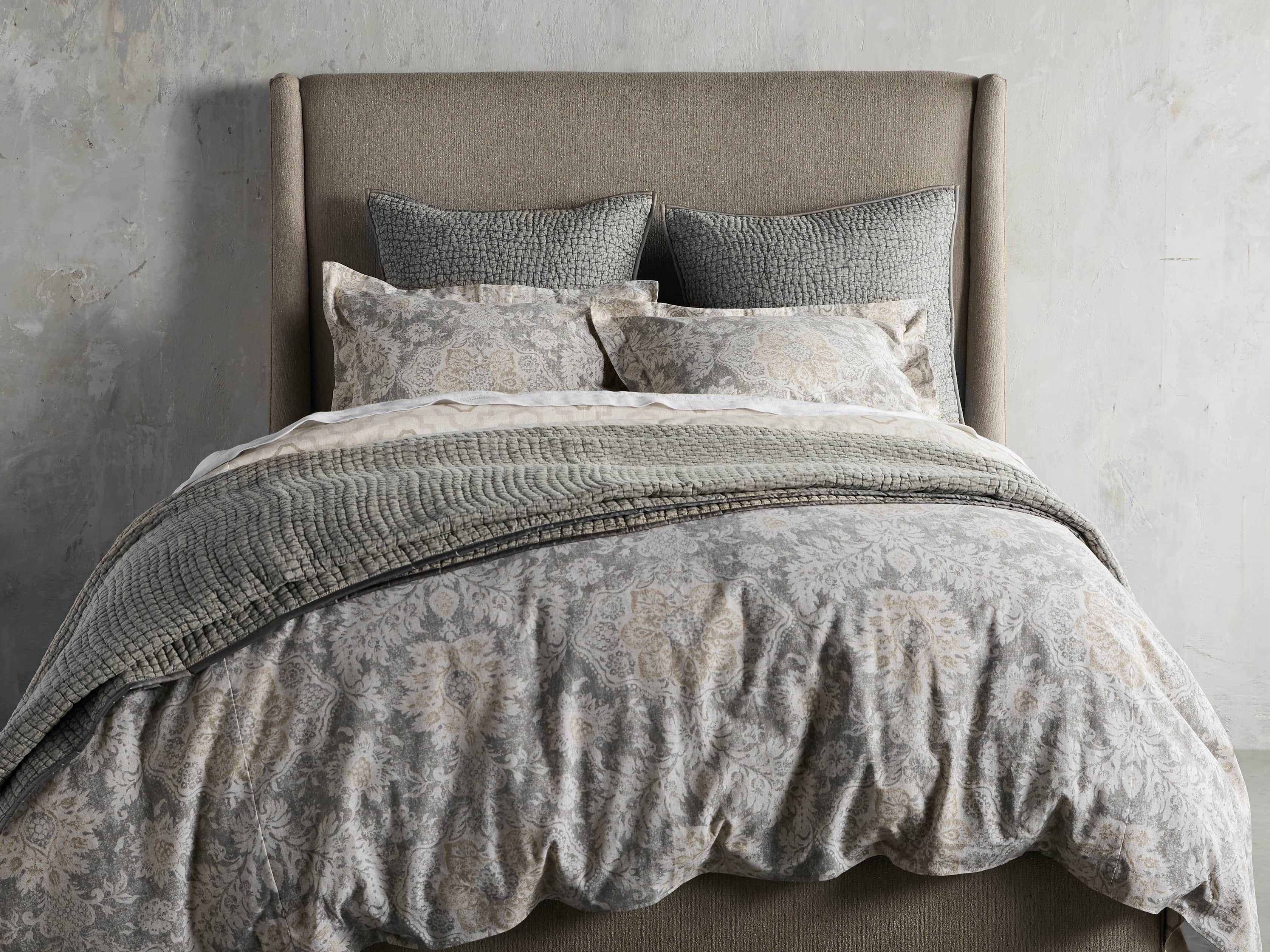 Fresco Mist Duvet Cover Arhaus Furniture