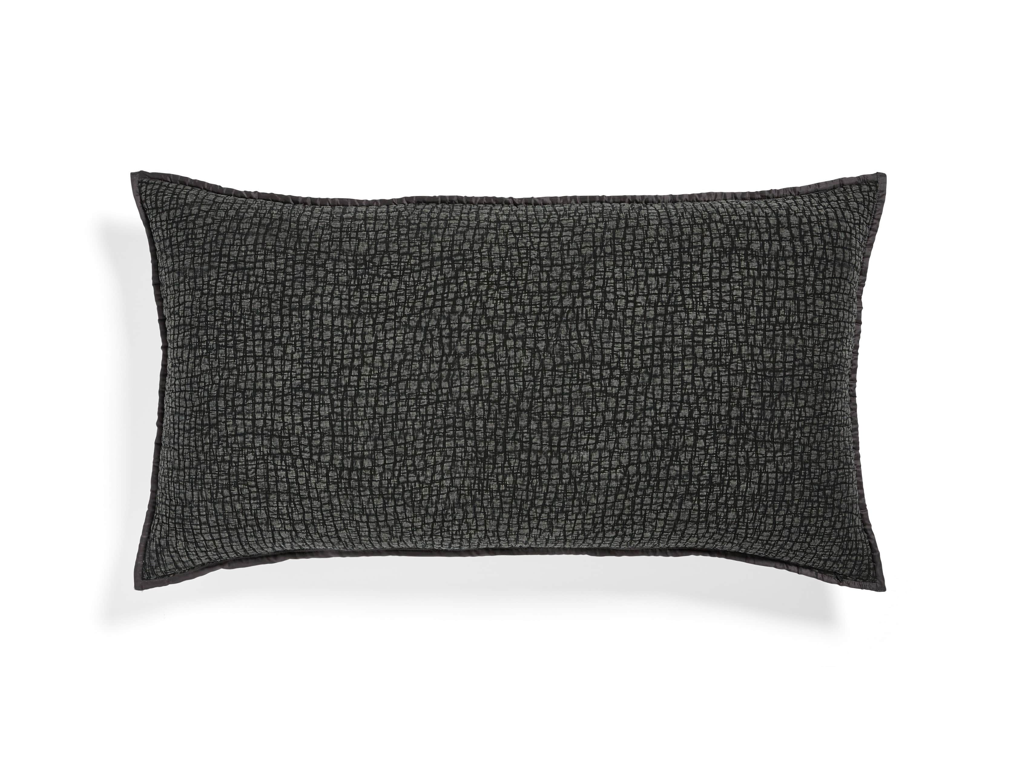 Fresco Black Voile King Sham