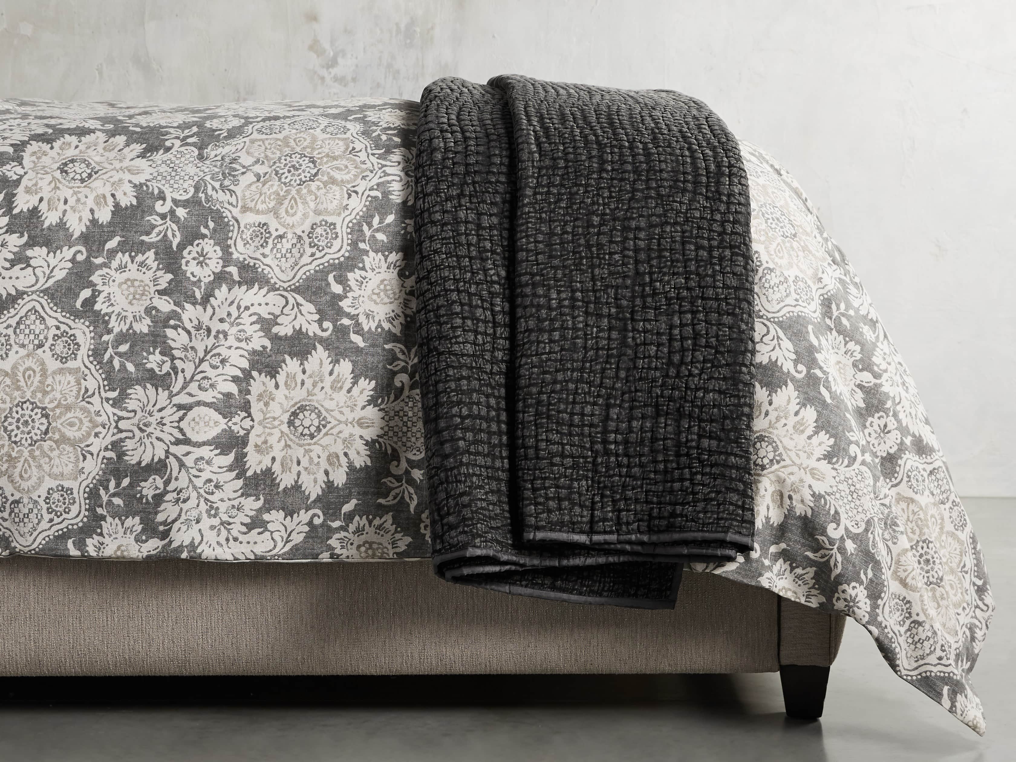 Fresco Black Voile Queen Quilt