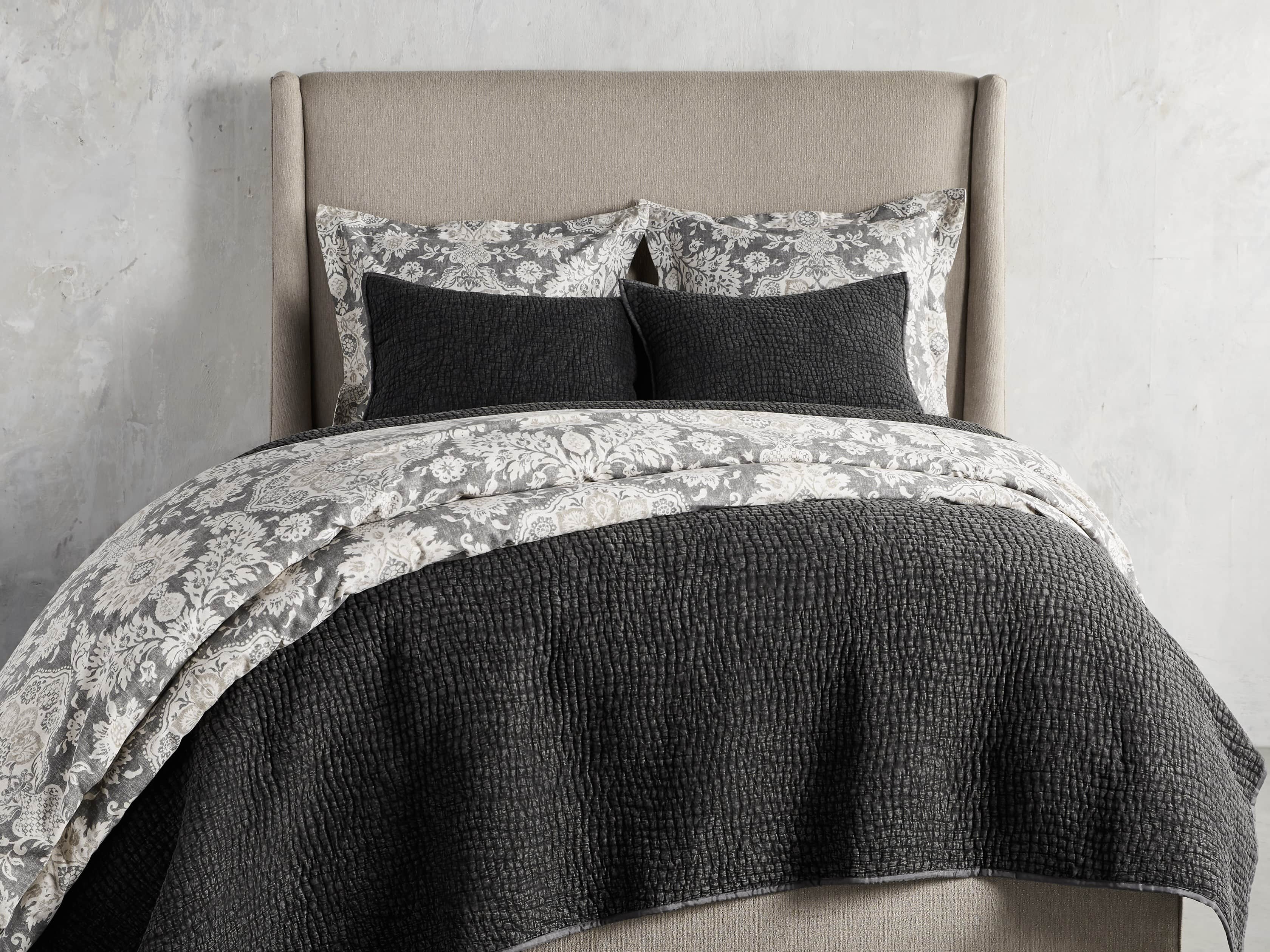 Fresco Black Voile Queen Quilt