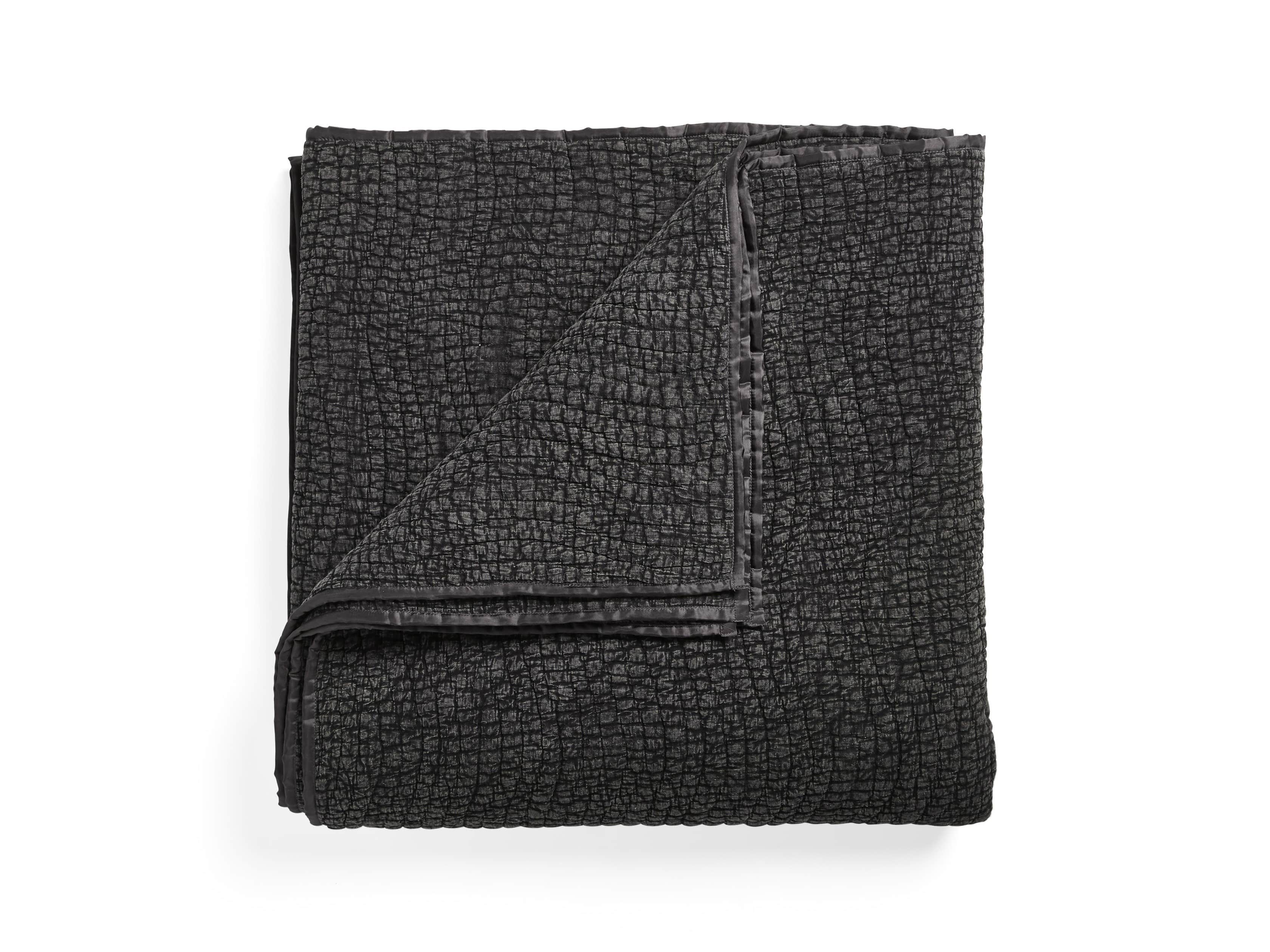 Fresco Black Voile Queen Quilt