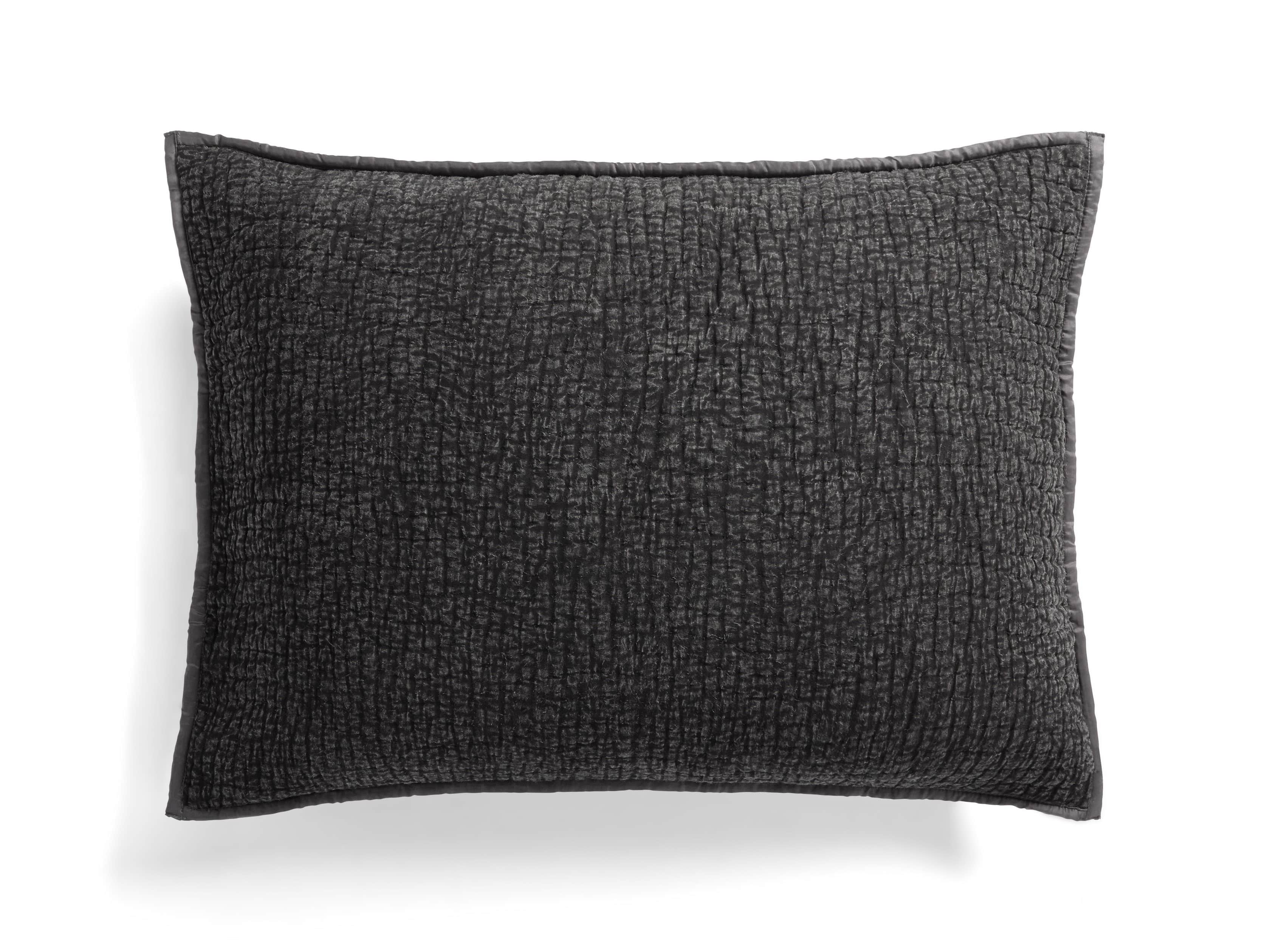 Fresco Black Voile Standard Sham