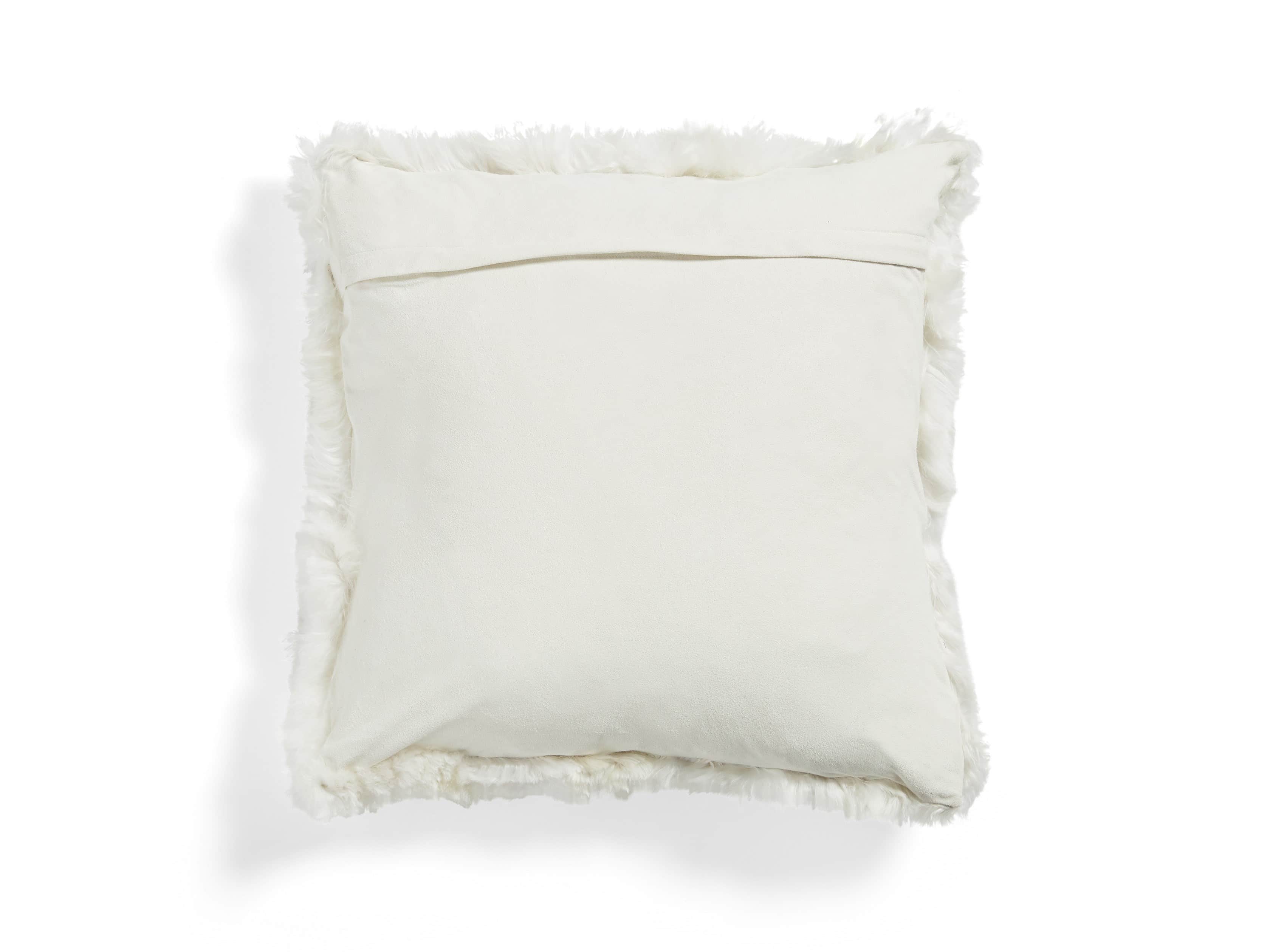 Ivory Natural Alpaca Square Pillow, slide 5 of 5