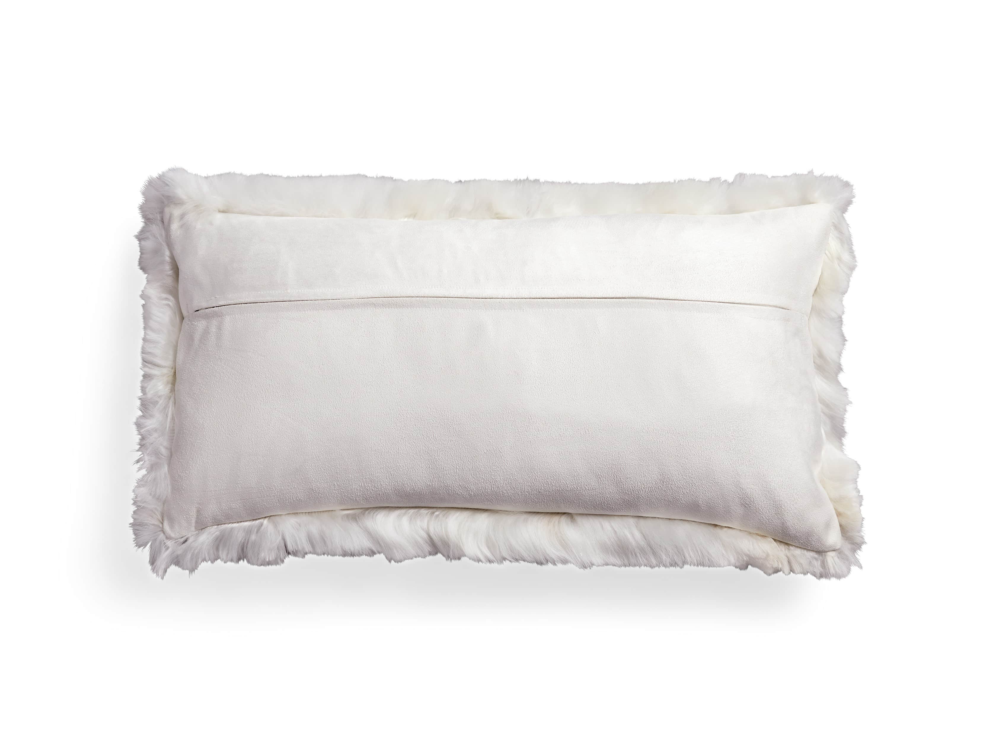 Alpaca 22" Lumbar Pillow in Ivory, slide 4 of 5