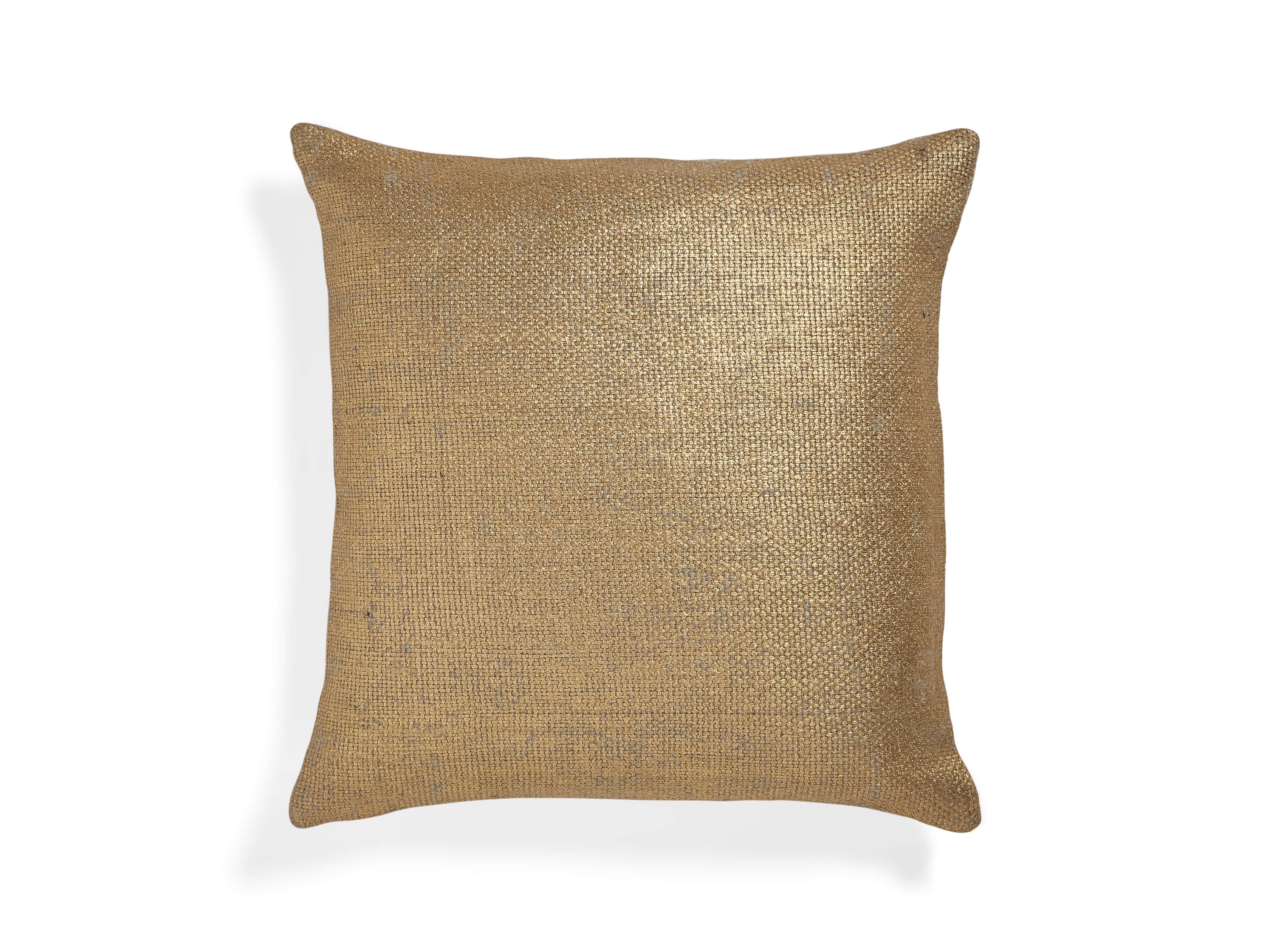Glamour Square Gold Foil Pillow