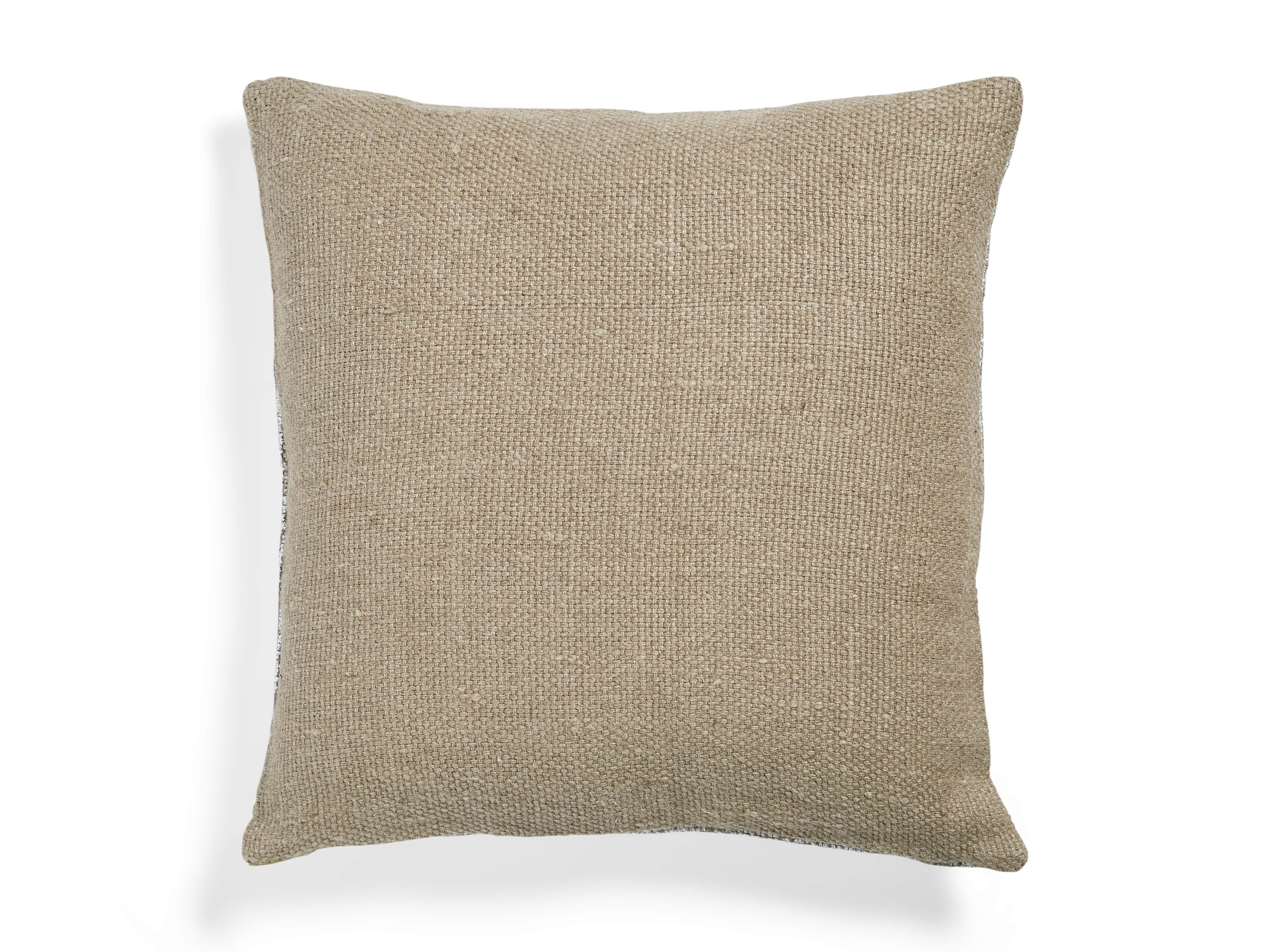 Glamour Square Silver Foil Pillow