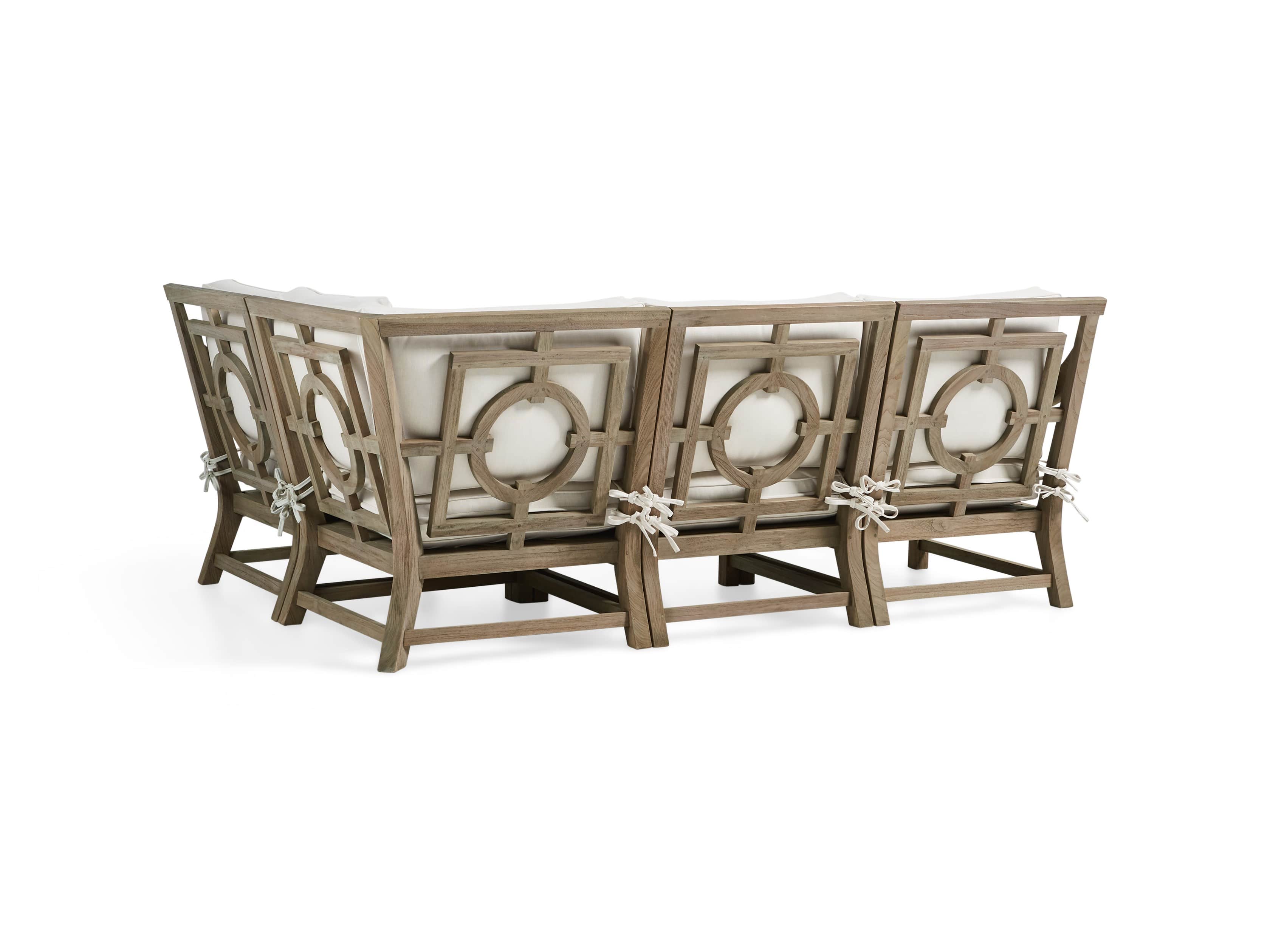 Hamptons Outdoor 4 Piece Weathered Fawn Sectional