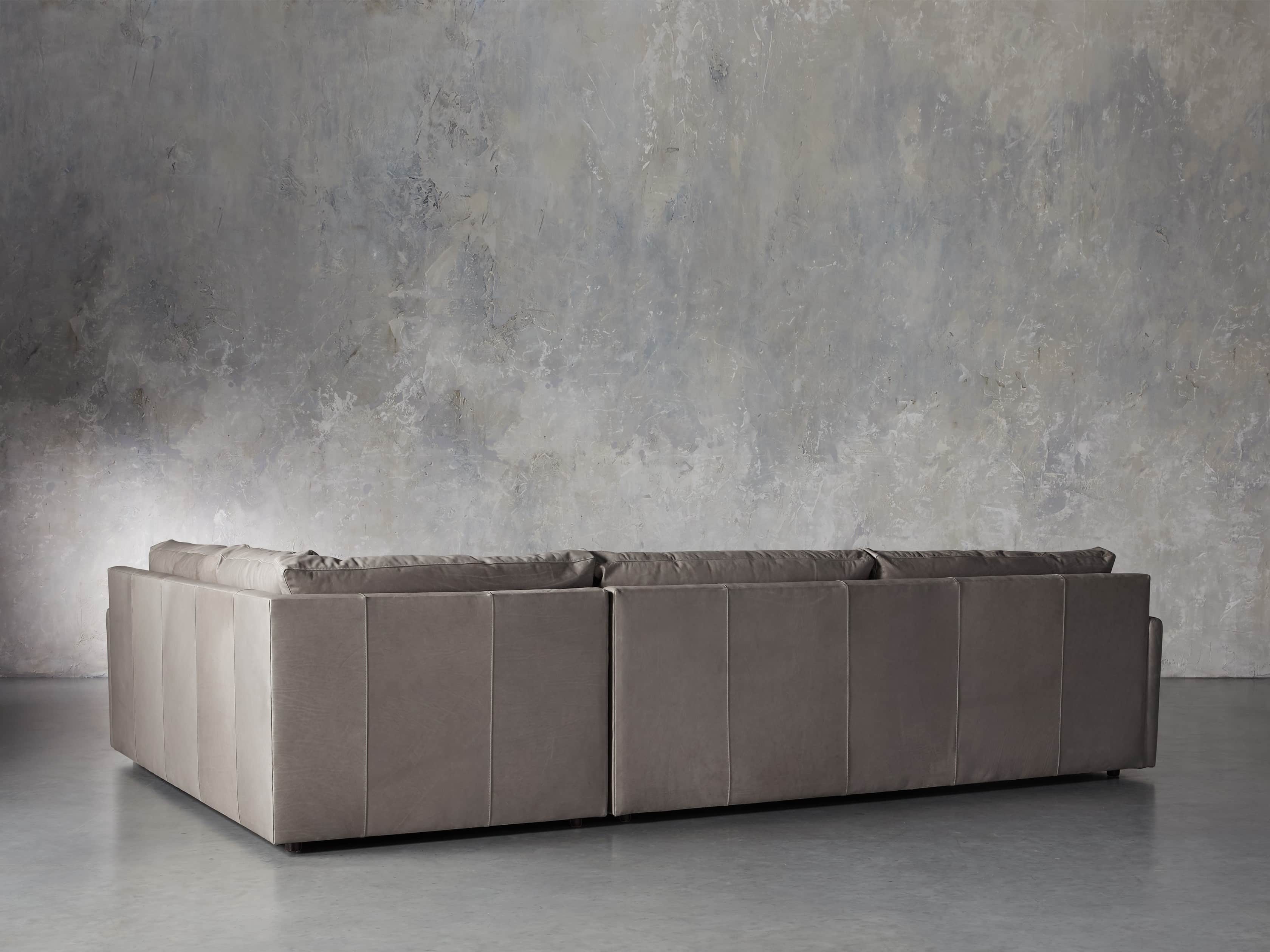 Kipton Leather Two Piece Left Arm Sectional, slide 4 of 8