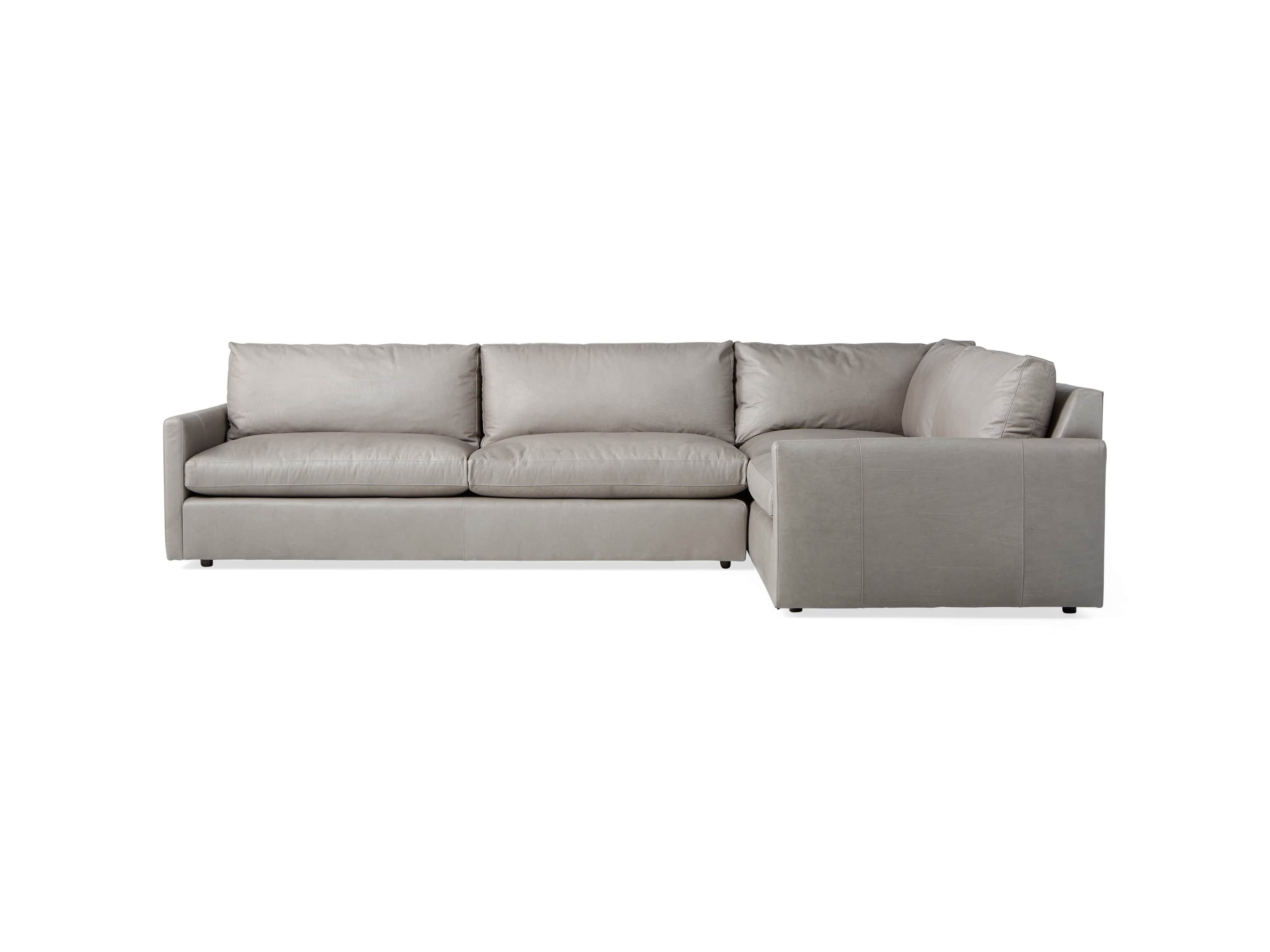 Kipton Leather Two Piece Left Arm Sectional, slide 7 of 8