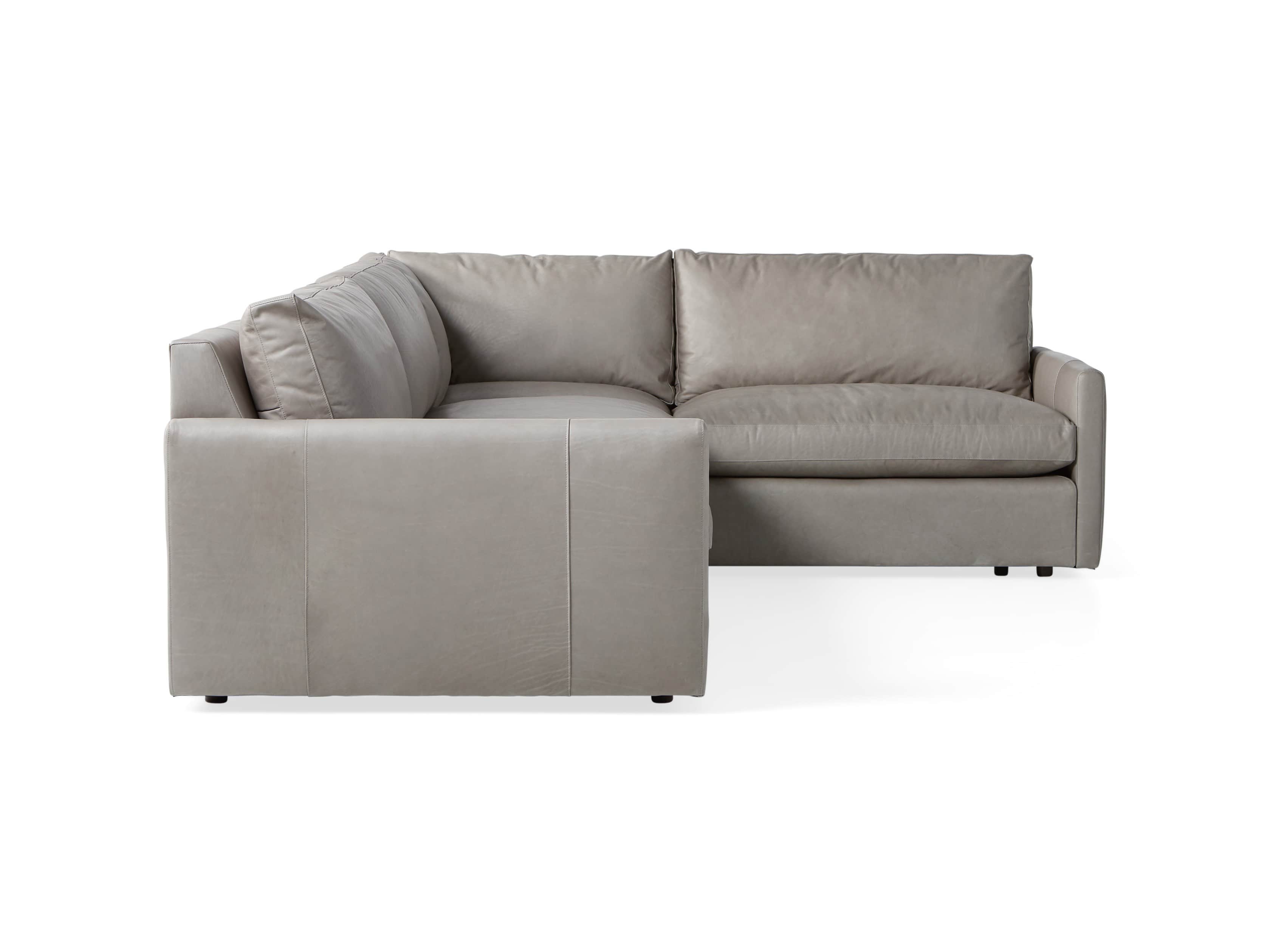 Kipton Leather Two Piece Left Arm Sectional, slide 8 of 8