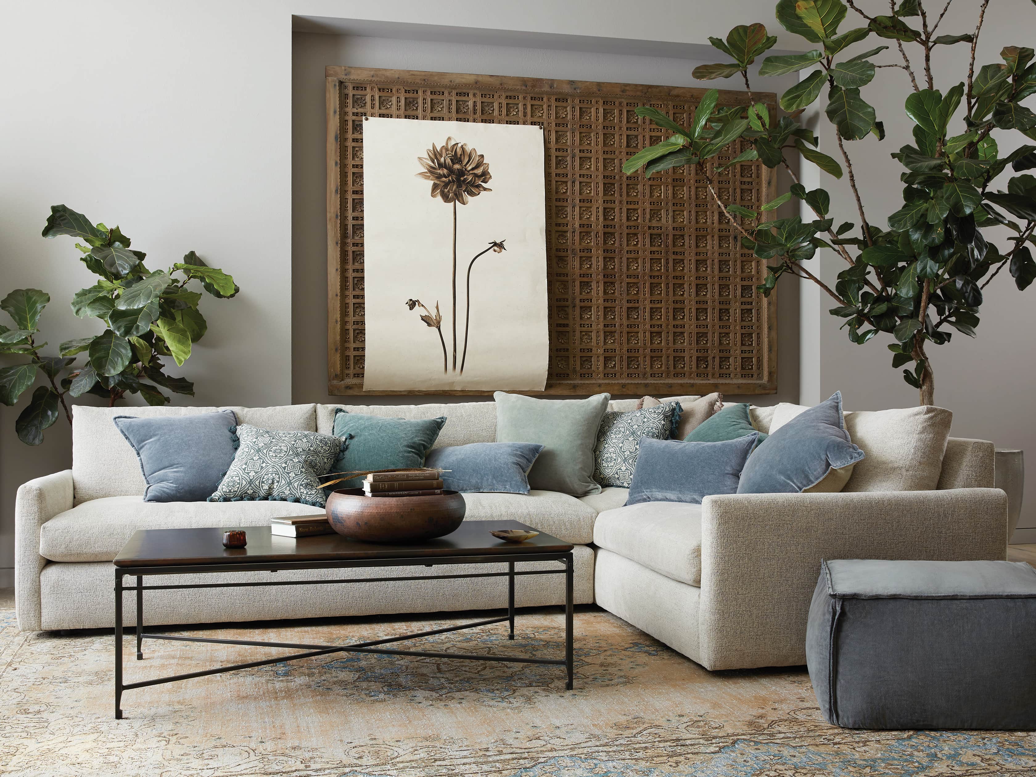 Kipton Upholstered 135" Two Piece Sectional
