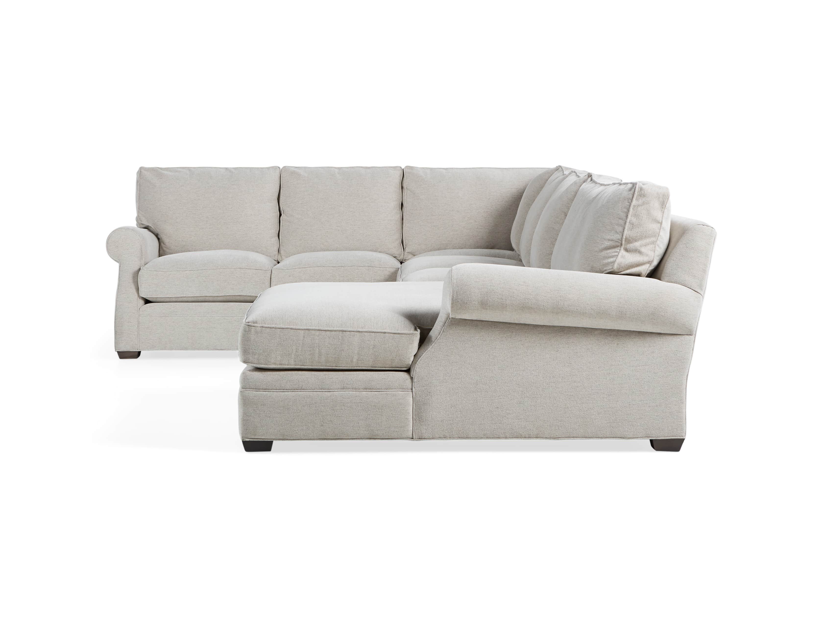 Landsbury Upholstered 159" Reverse Three Piece Large Chaise Sectional
