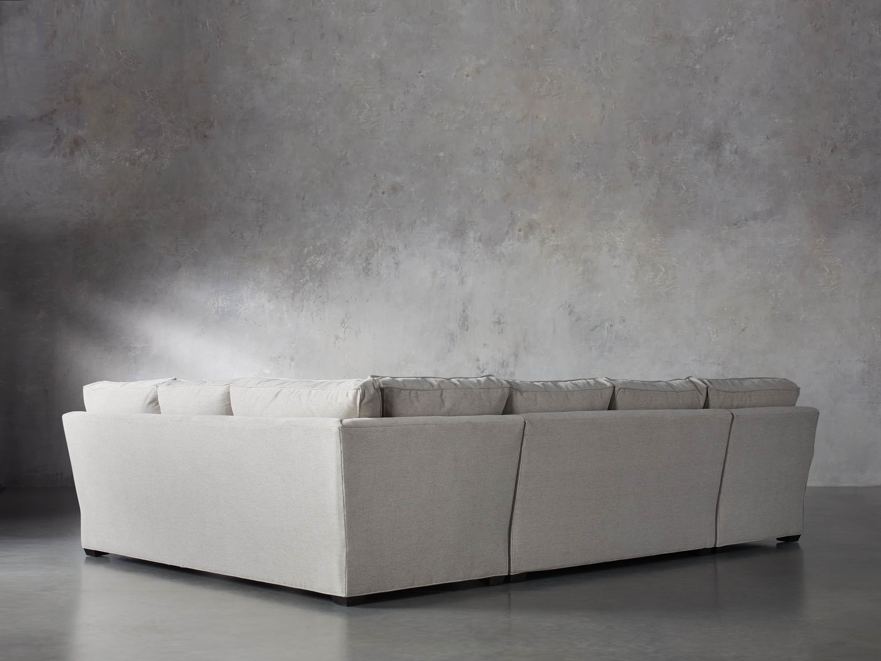 Landsbury Upholstered 145" Left Arm Three Piece Sectional
