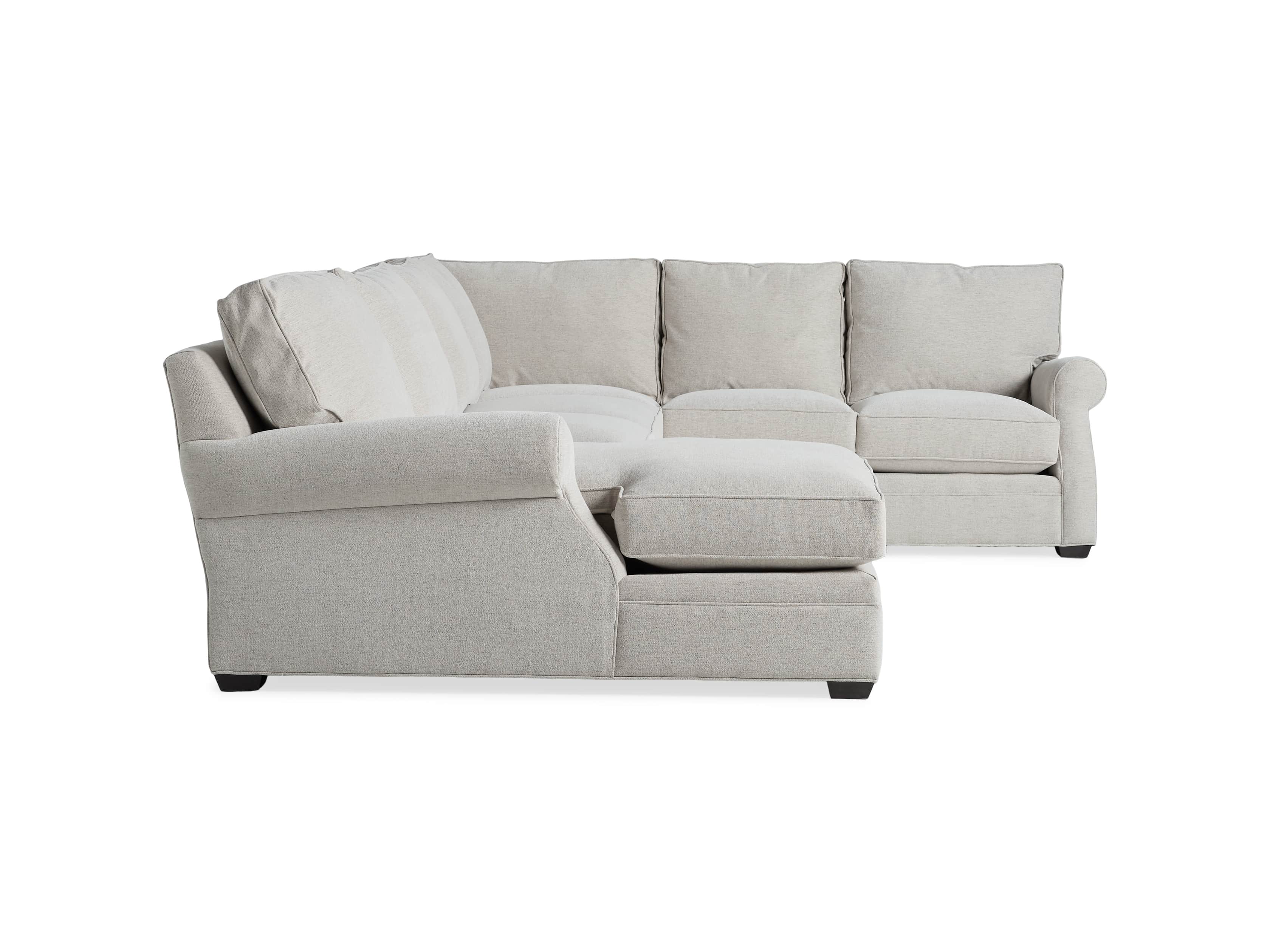 Landsbury Upholstered 145" Left Arm Three Piece Sectional