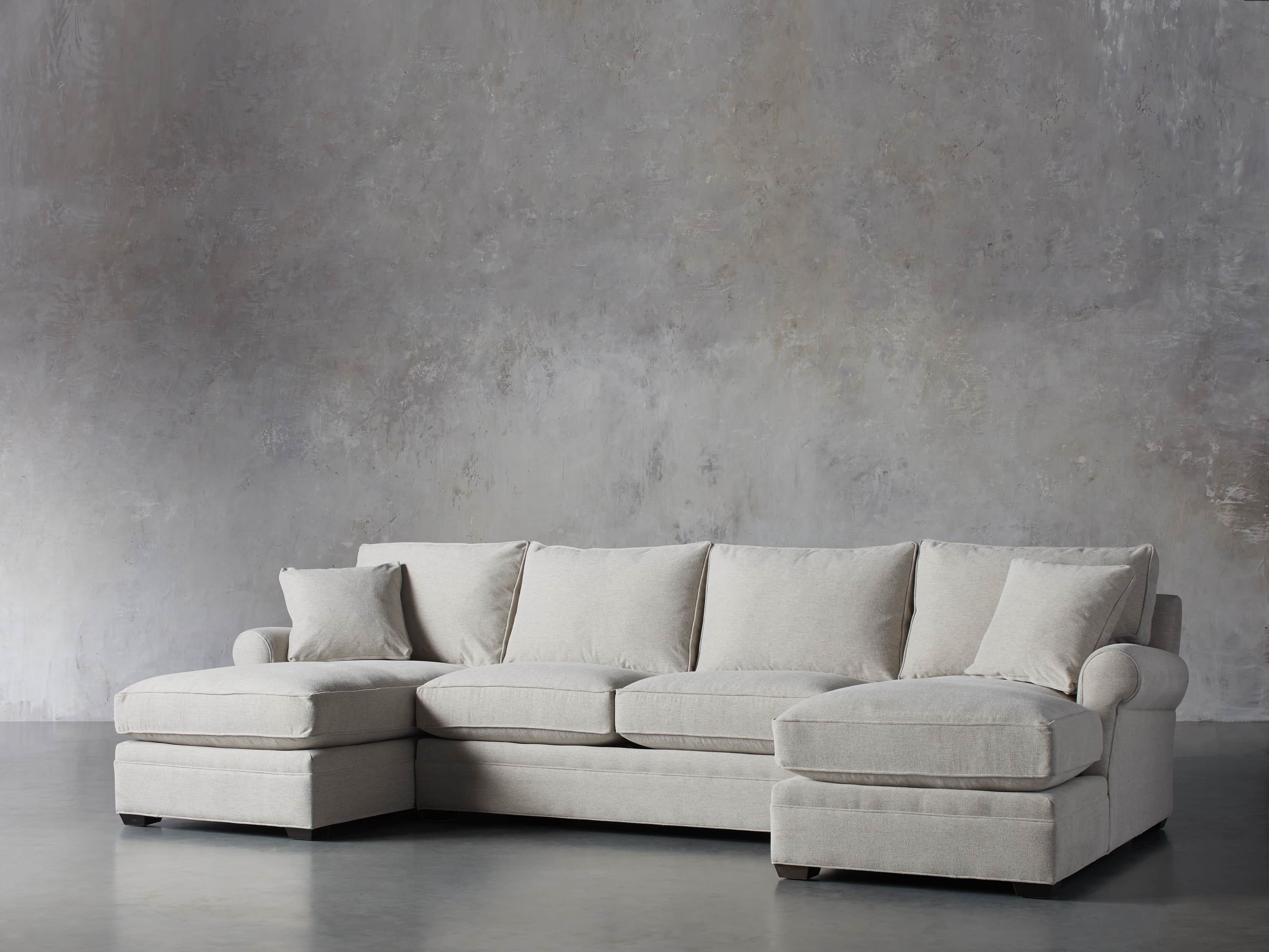 Landsbury 137" Upholstered Double Chaise Sectional