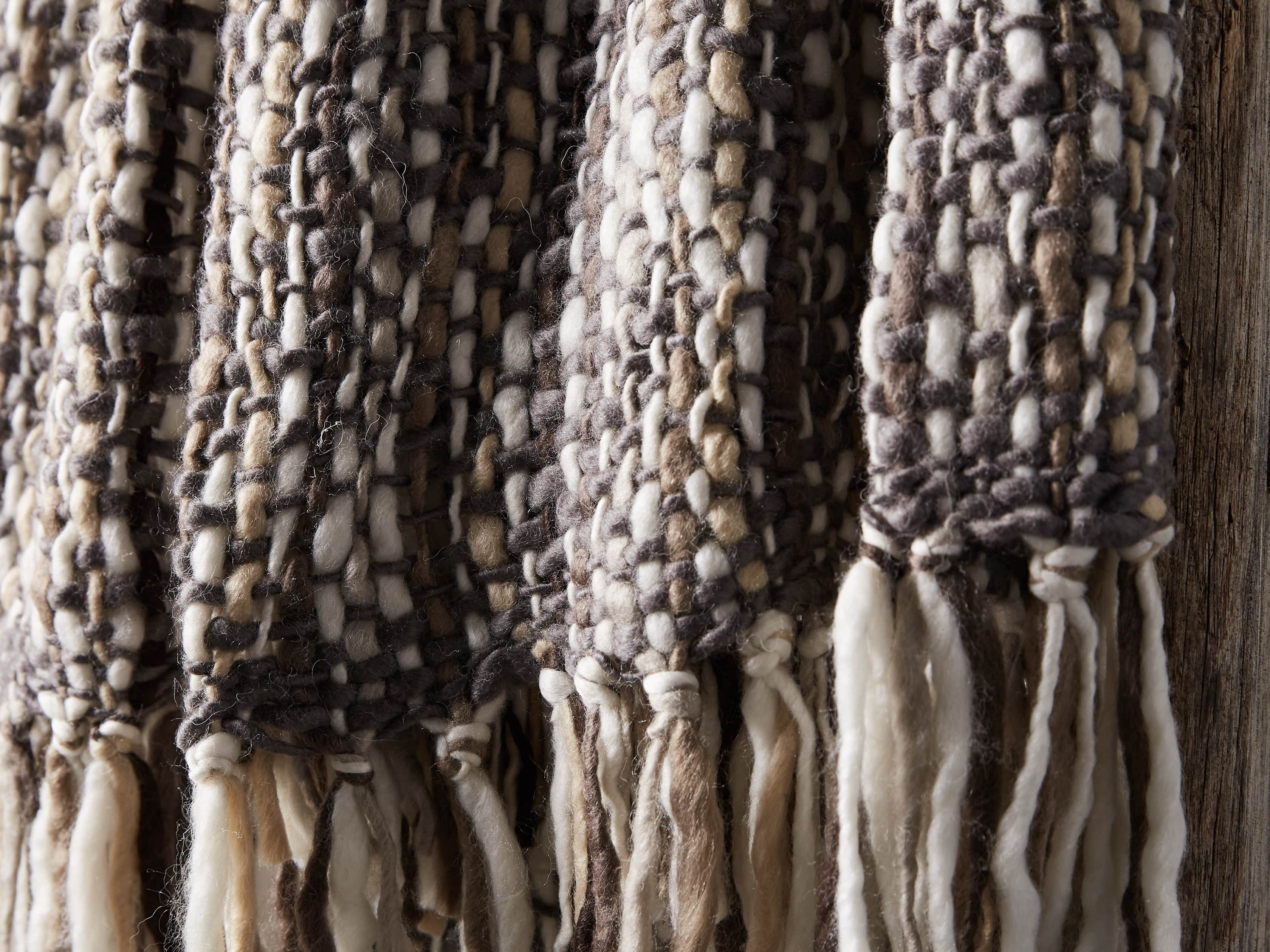 Chunky Knit Charcoal Throw