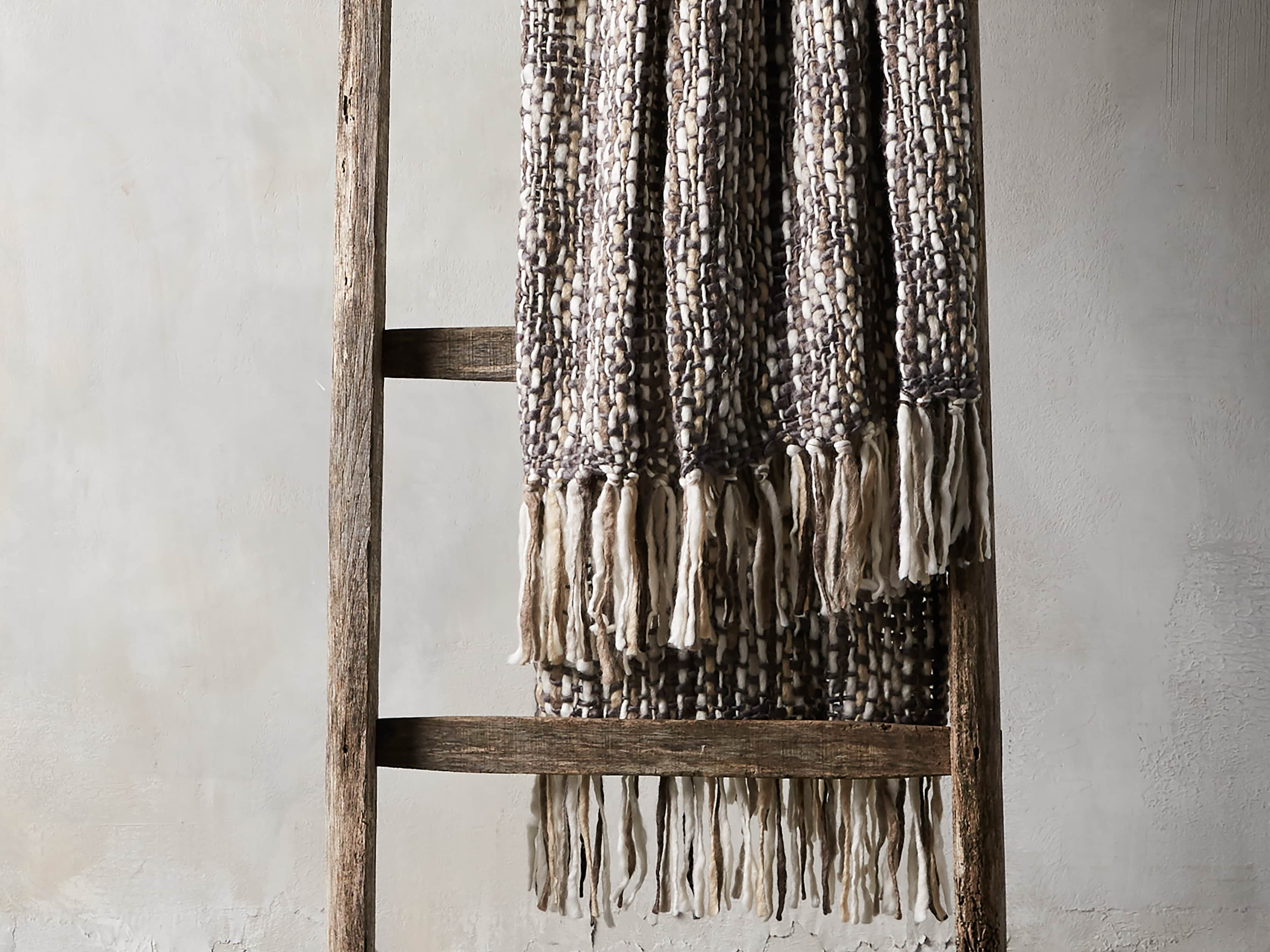Chunky Knit Charcoal Throw