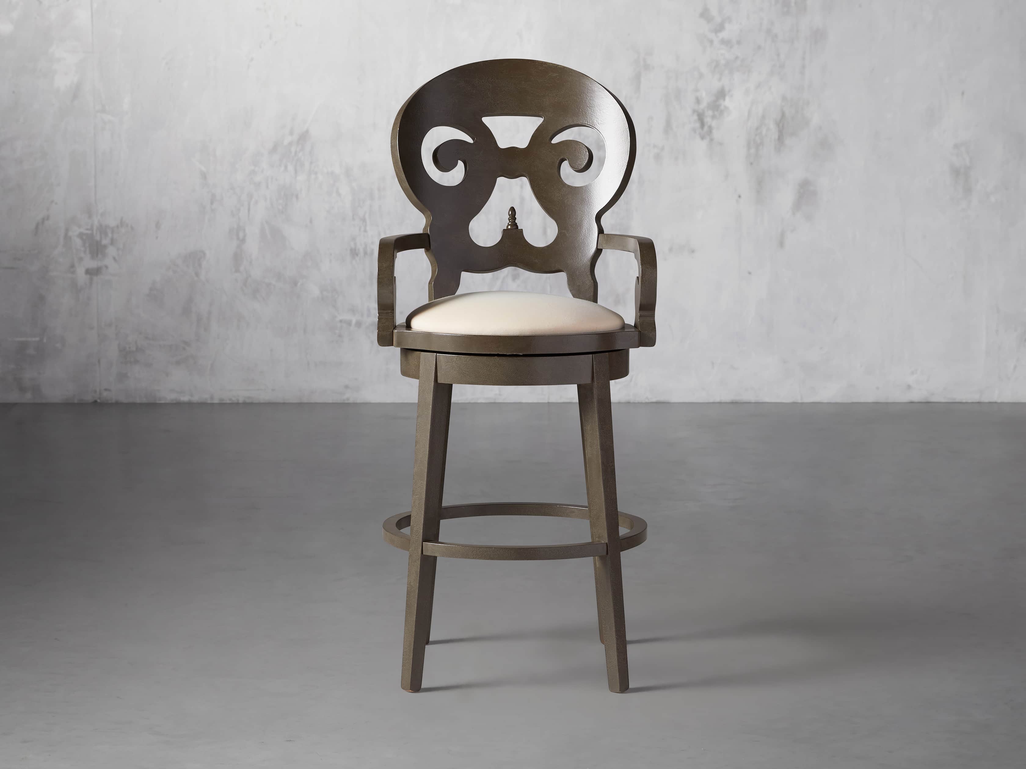 Jordan 24" Barstool with Upholstered Seat, slide 2 of 9